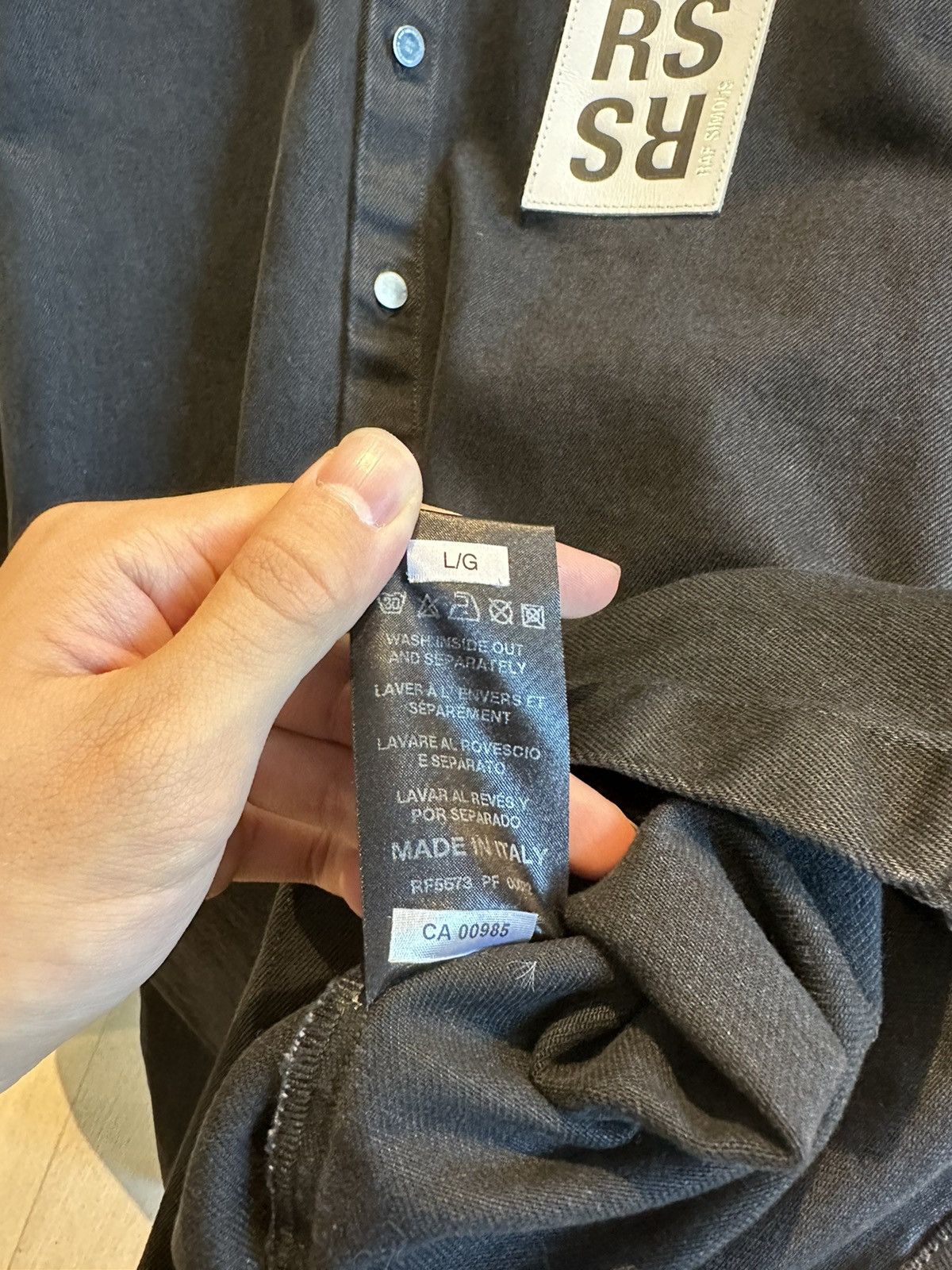 Raf Simons RAF SIMONS BLACK DENIM JACKET Size US L / EU 52-54 / 3 - 11 Thumbnail