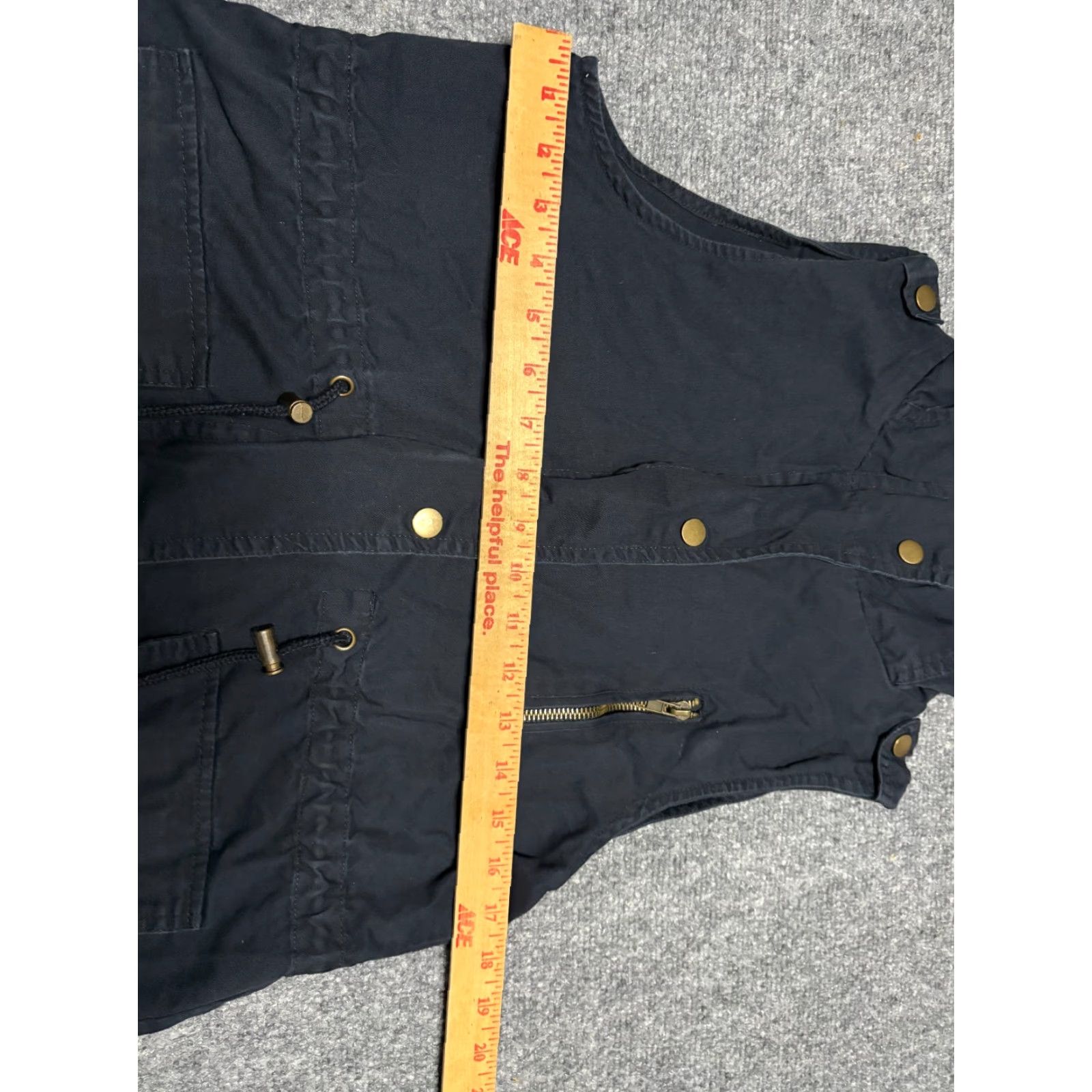 Vintage Zenana Outfitters Vest Jacket Womens Small Hooded Black Utility Full Zip Buttons Jacket Black Small Womens Zip Hooded Full Zip Military Outdoor Canvas Size S / US 4 / IT 40 - 3 Thumbnail