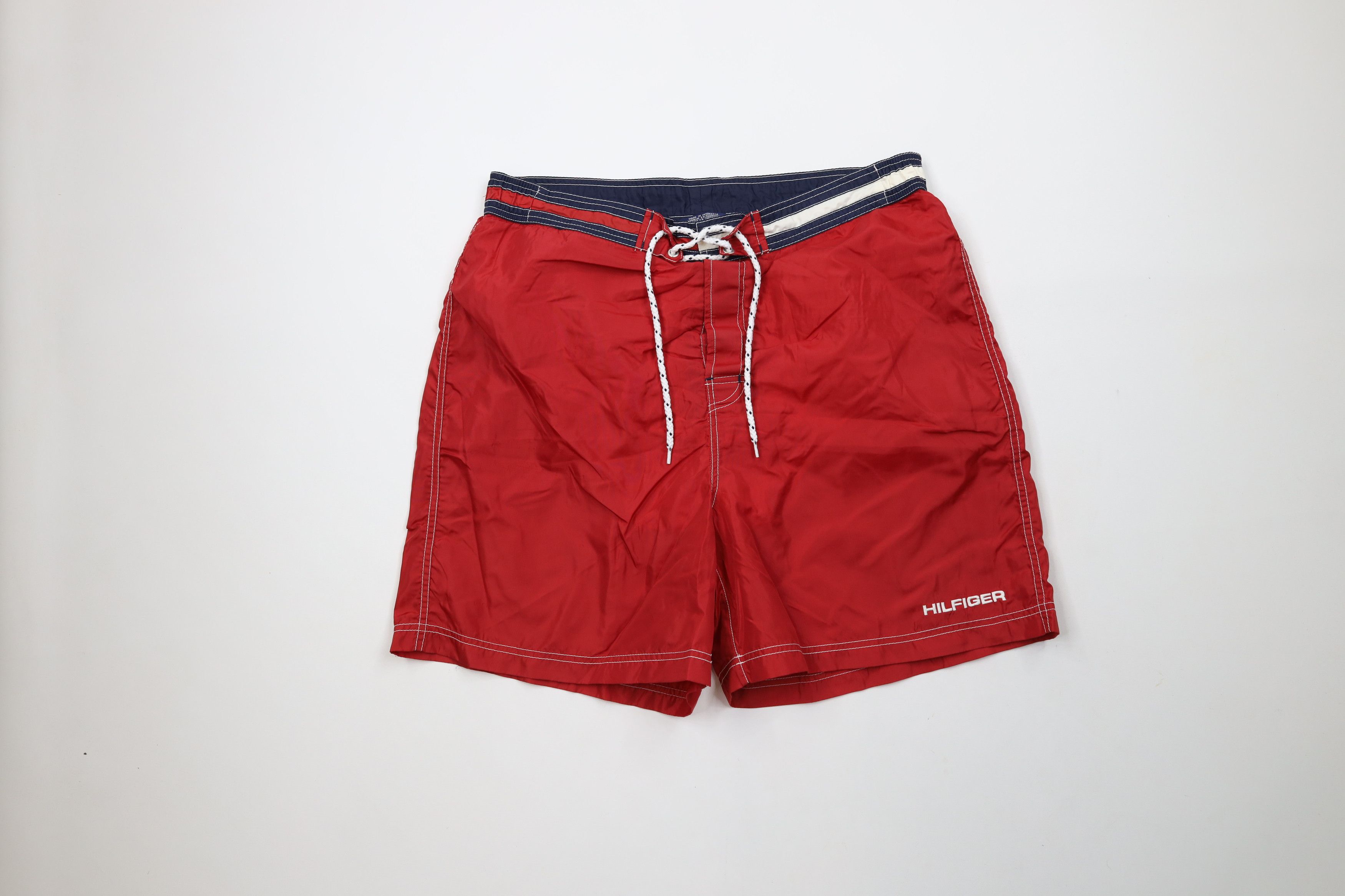 Tommy Hilfiger × Vintage Vintage 90s Tommy Hilfiger Above Knee Shorts Swim Trunks Size US 36 / EU 52 - 1 Thumbnail