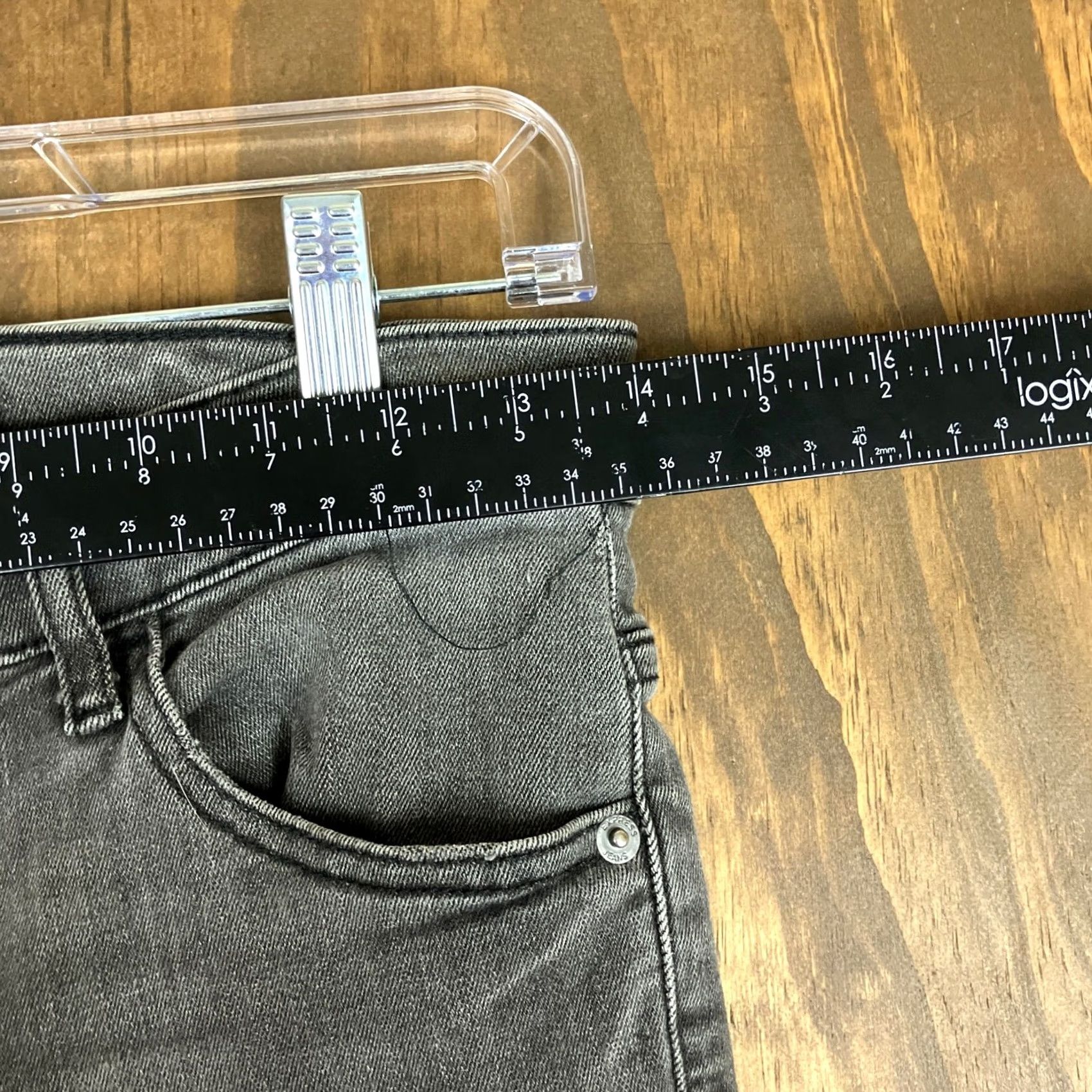Express Express Womens Jeans Black High Rise Ankle Legging Distressed 6R Jeans Size 28" / US 6 / IT 42 - 6 Thumbnail