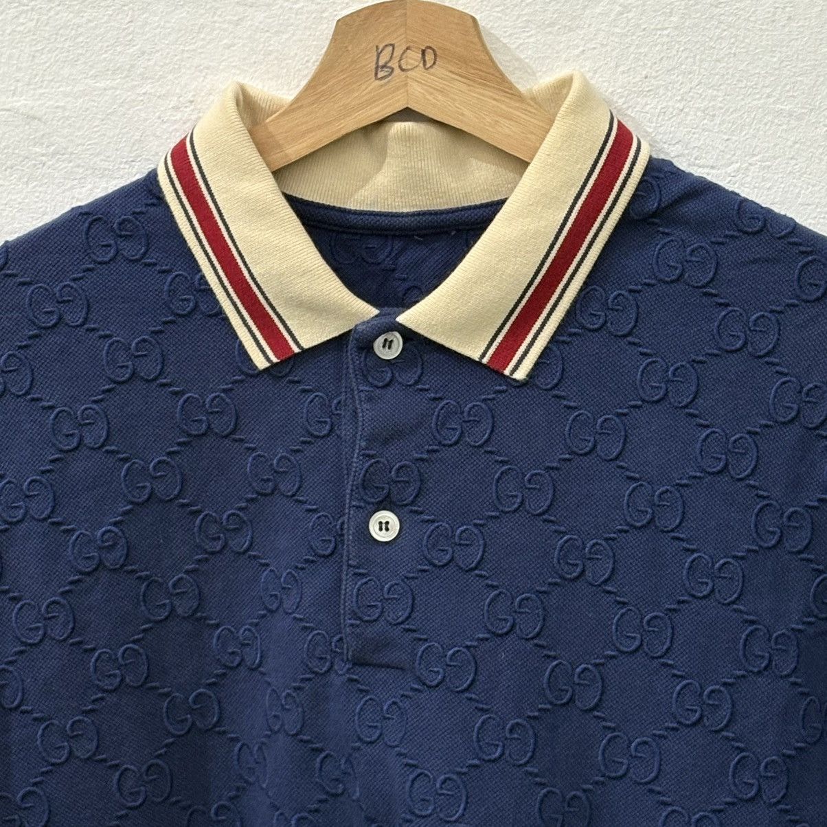 Gucci Gucci GG Stretch Cotton Polo Shirt Size L Size US L / EU 52-54 / 3 - 2 Thumbnail