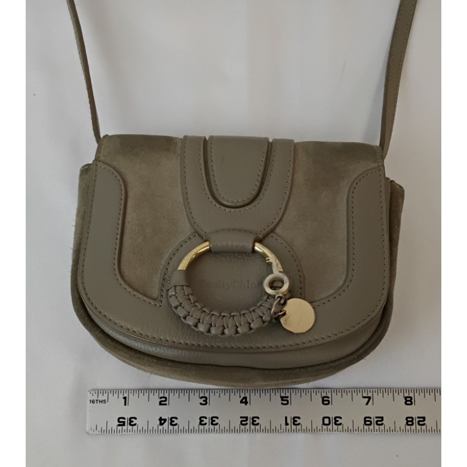 See by Chloe See by Chloe Mini Hana Crossbody Brown Taupe Leather Suede Size ONE SIZE - 12 Thumbnail