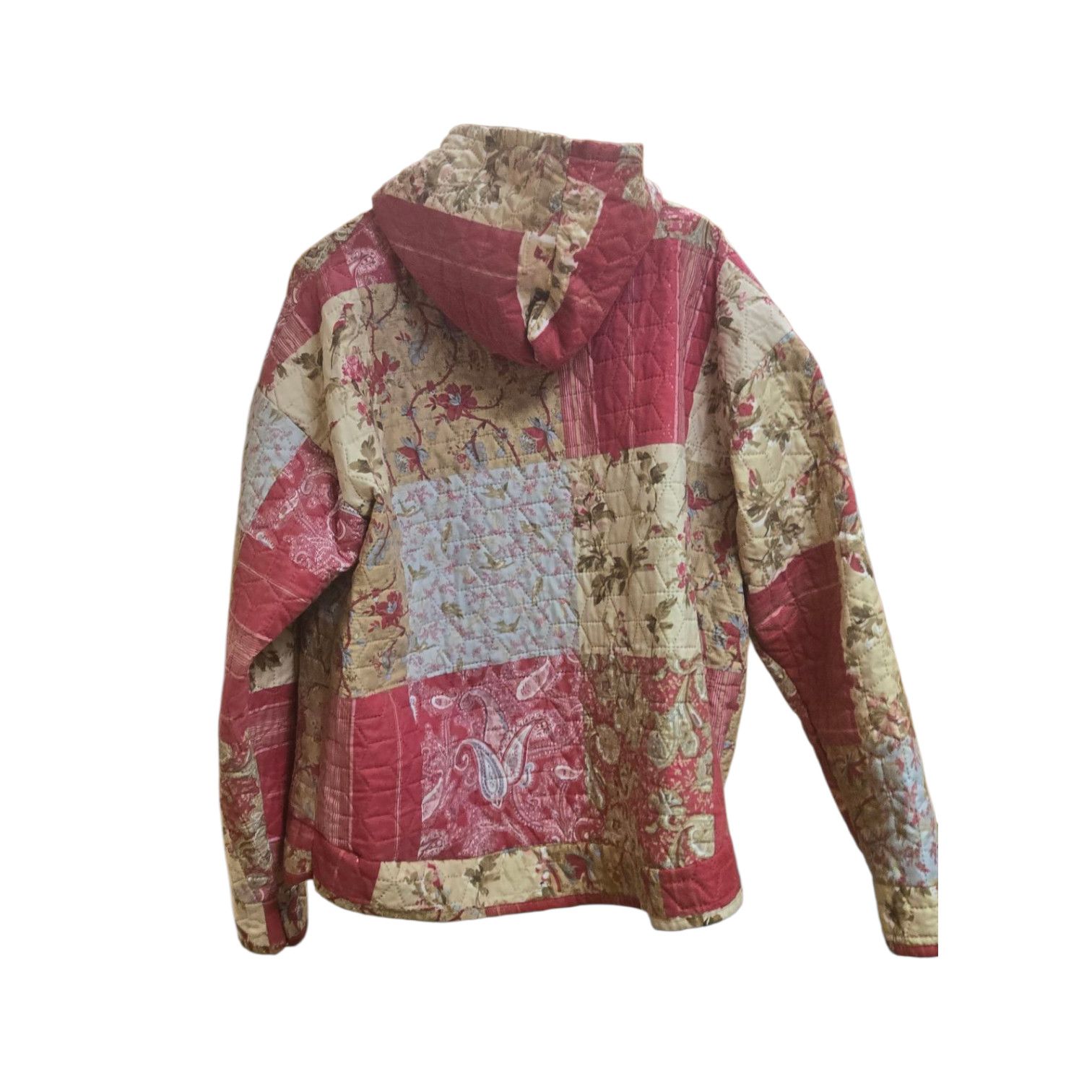 Handmade Handmade Oversized Quilt Hoodie upcycled Jacket Pullover Size US XXL / EU 58 / 5 - 2 Thumbnail