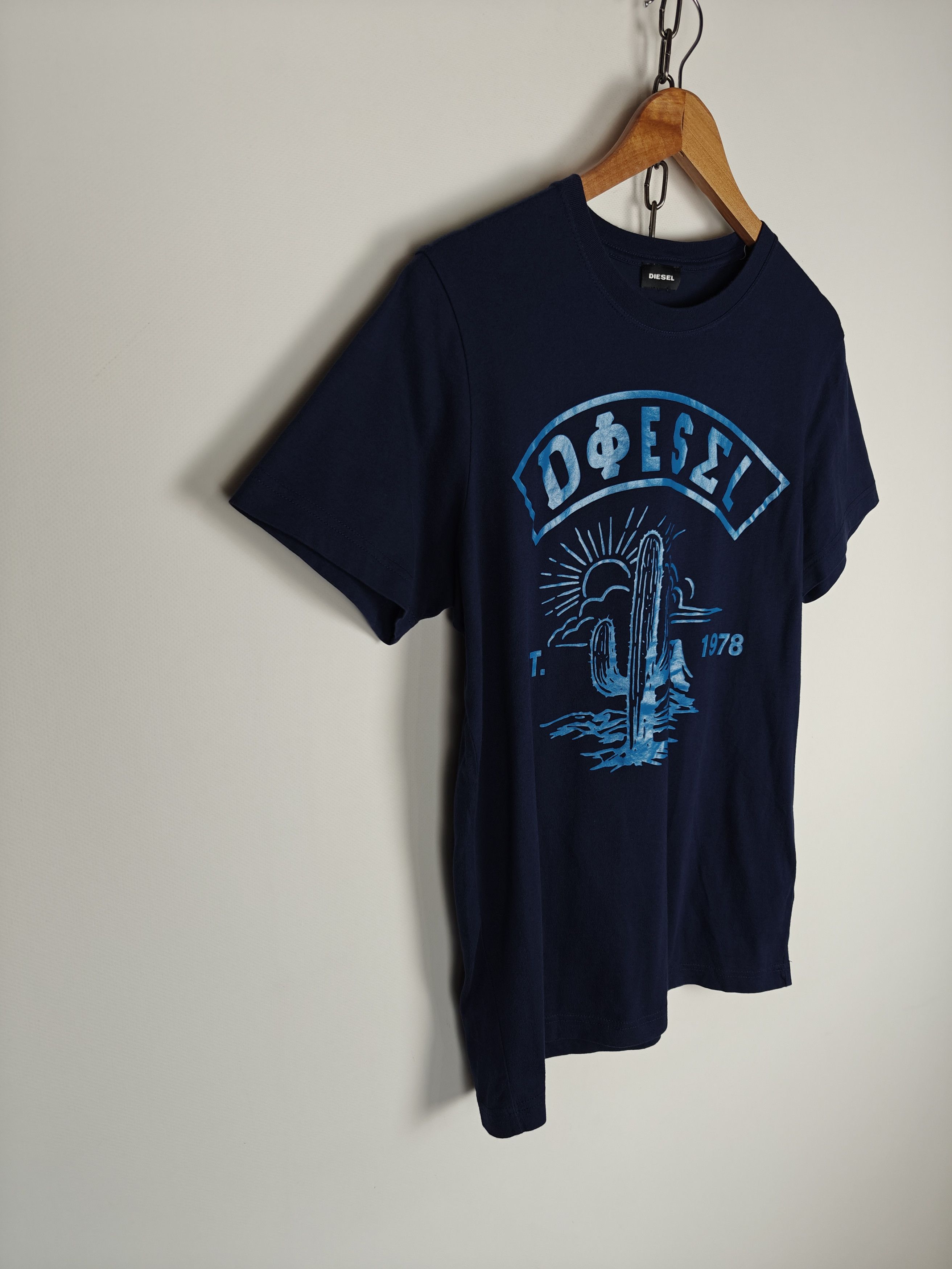 Diesel Diesel T-Shirt Big Print Tee Crew Navy size L Size US L / EU 52-54 / 3 - 5 Thumbnail