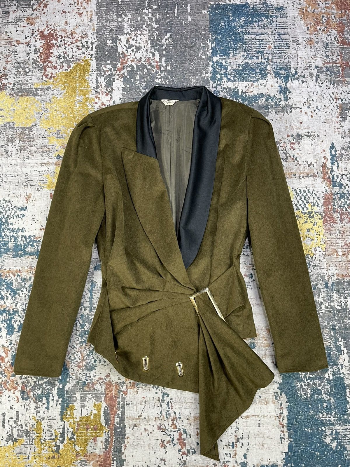 Japanese Brand Nine Thousand Asymetrical Lapel Blazers Size M / US 6-8 / IT 42-44 - 1 Thumbnail