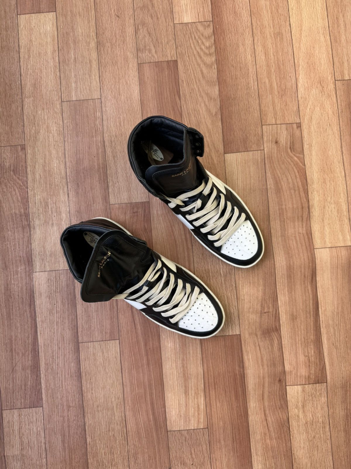 Saint Laurent Paris Saint Laurent SL/01H hightop sneakers Size US 7.5 / EU 40-41 - 4 Thumbnail