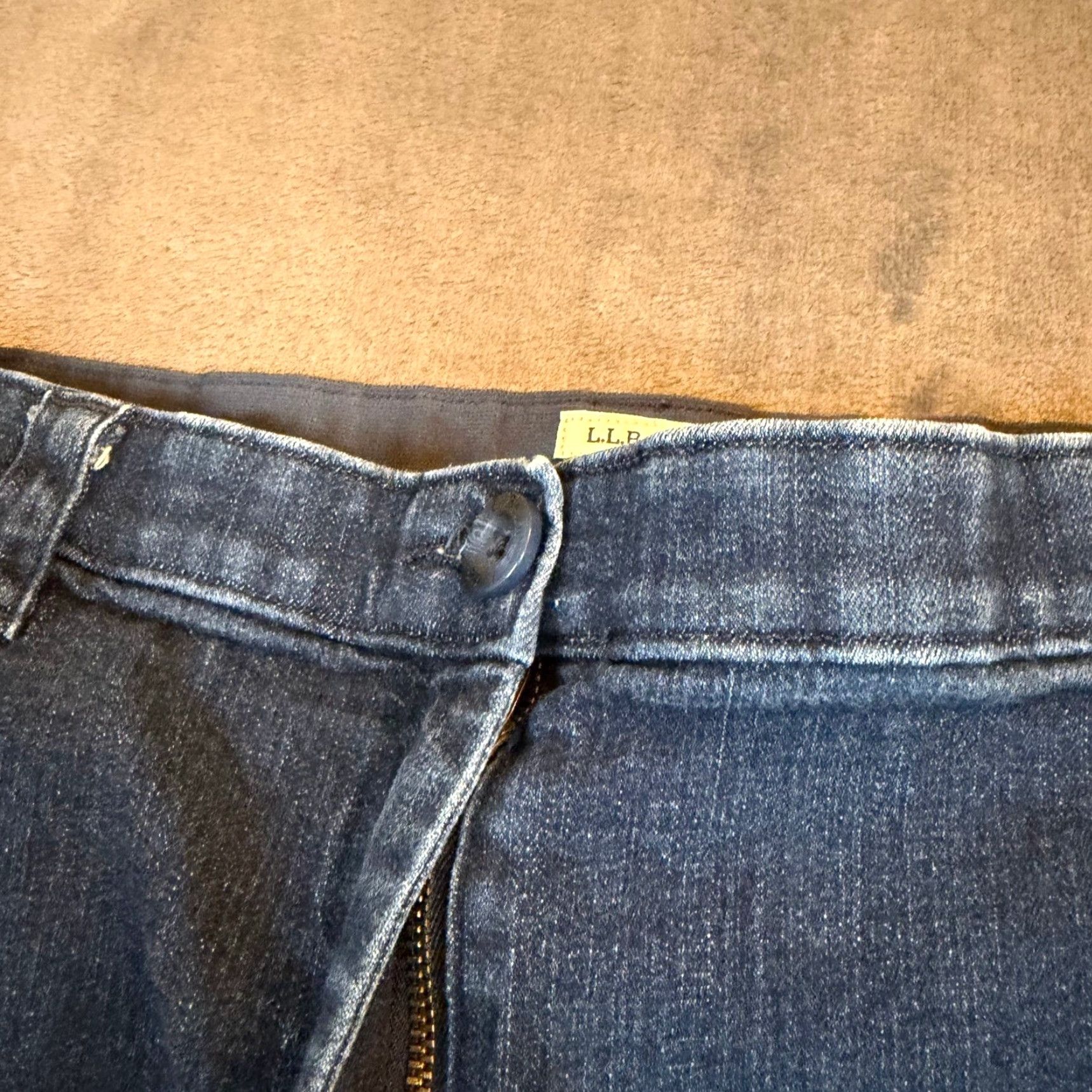 Vintage LL Bean Classic Fit Wide Leg Jeans Dark Wash Blue Stretch Denim Womens Size 20 R Size 42" / US 20 - 5 Thumbnail