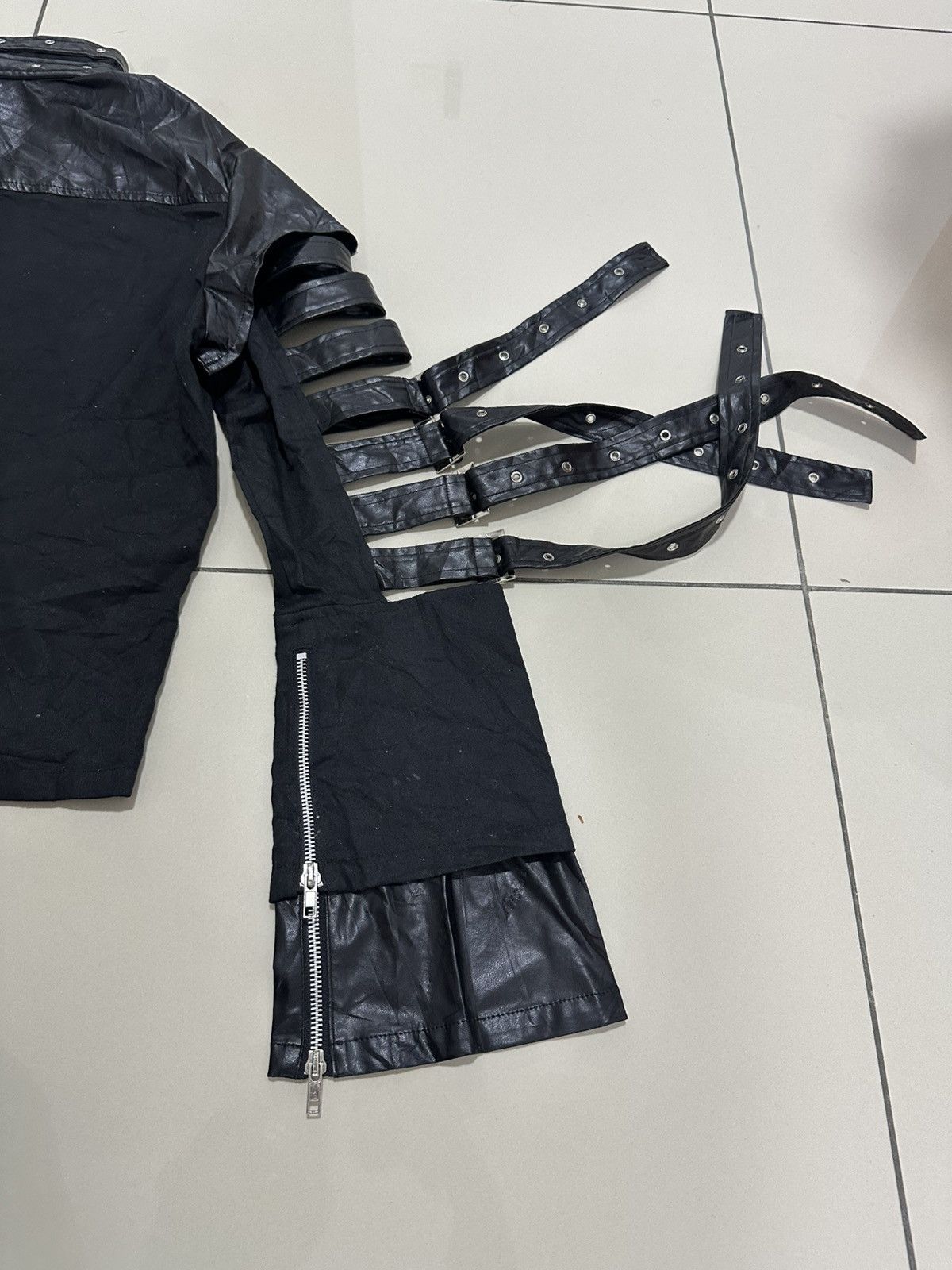 Metal Punk Rave Bondages Steampunk Jacket Cropped top Stlye