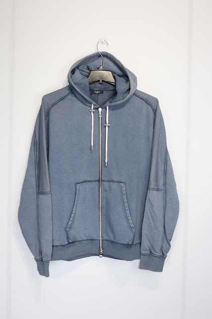 Balmain o1rshd1 ***Defect / Classic Zip Up Hoodie in Blue Size US M / EU 48-50 / 2 - 1 Thumbnail