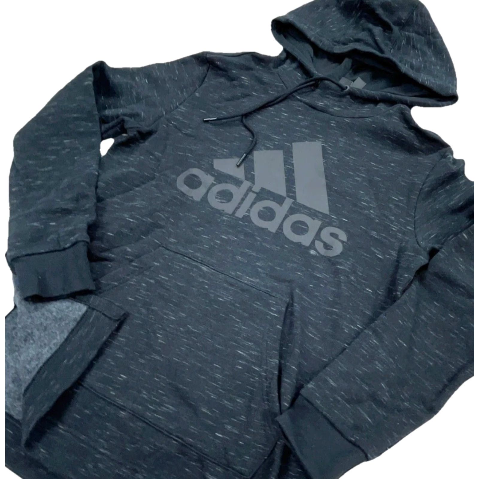 Adidas Adidas Hoodie Women Small Gray White Logo Pullover Sweatshirt Size S / US 4 / IT 40 - 2 Thumbnail
