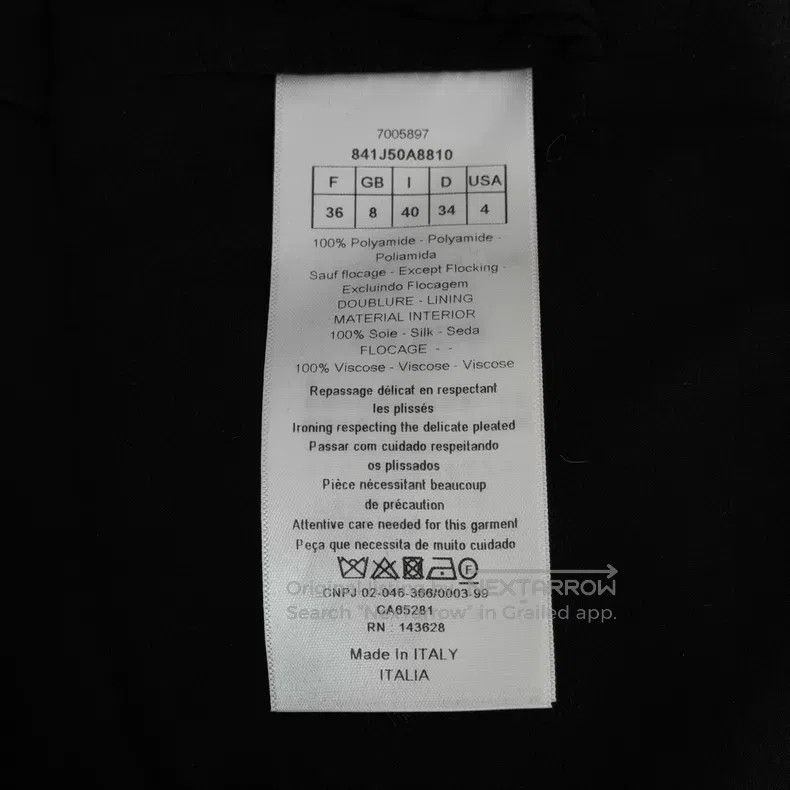 Dior Dior Black polk dotted gauze skirt Size 24" / US 00 / IT 34 - 6 Thumbnail