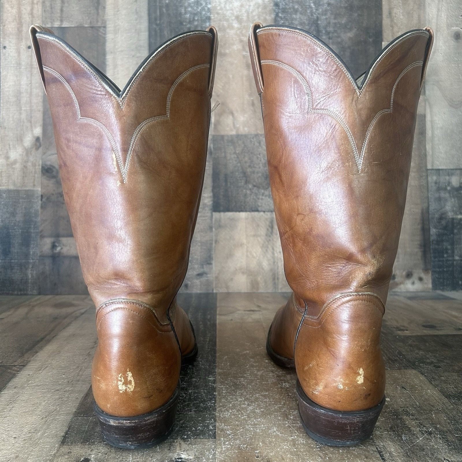 Tony Lama Tony Lama Vintage Gold Label Western Cowboy Boots Mens 12 D Size US 12 / EU 45 - 9 Thumbnail