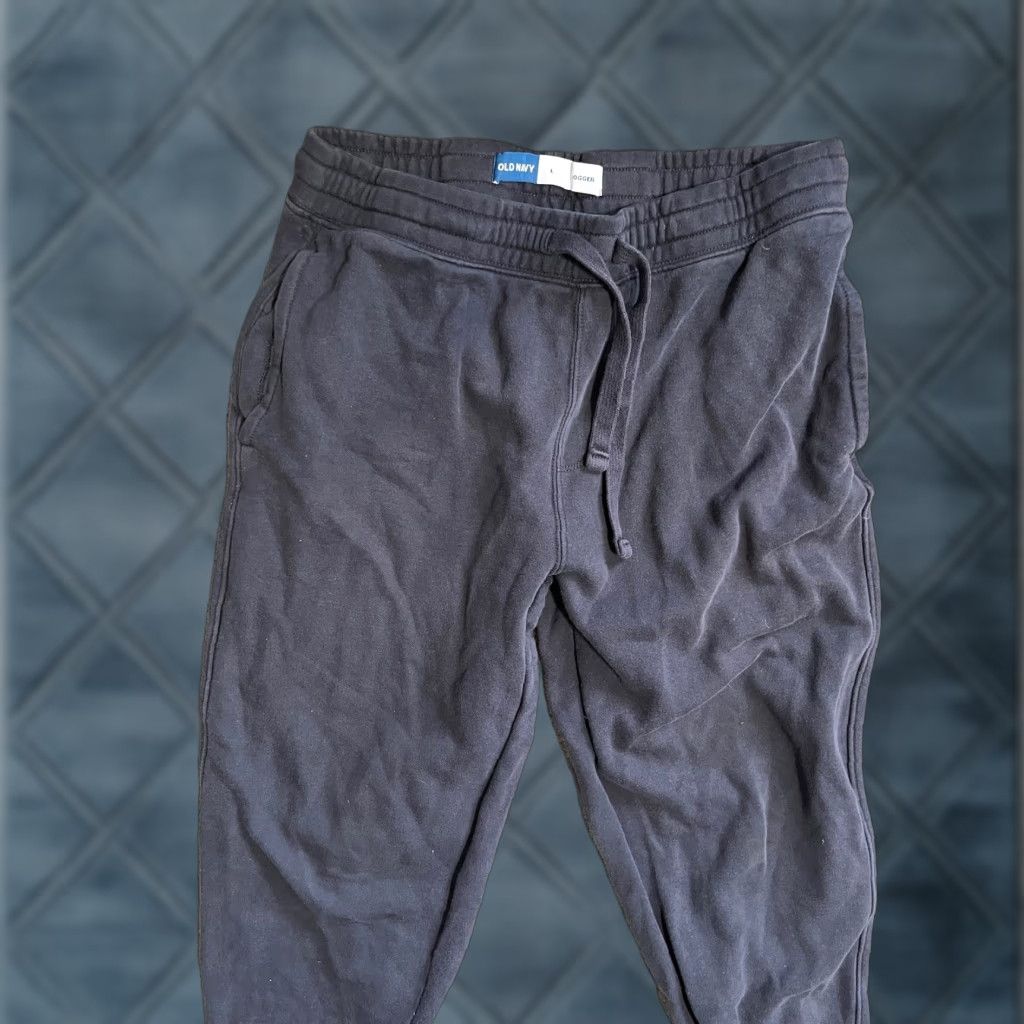 Old Navy Old Navy Mens Joggers Size L Navy Blue Drawstring Sweatpants Casual Athleisure Pants Mens L Navy Blue Jogger Sweatpants Size US 33 - 1 Thumbnail
