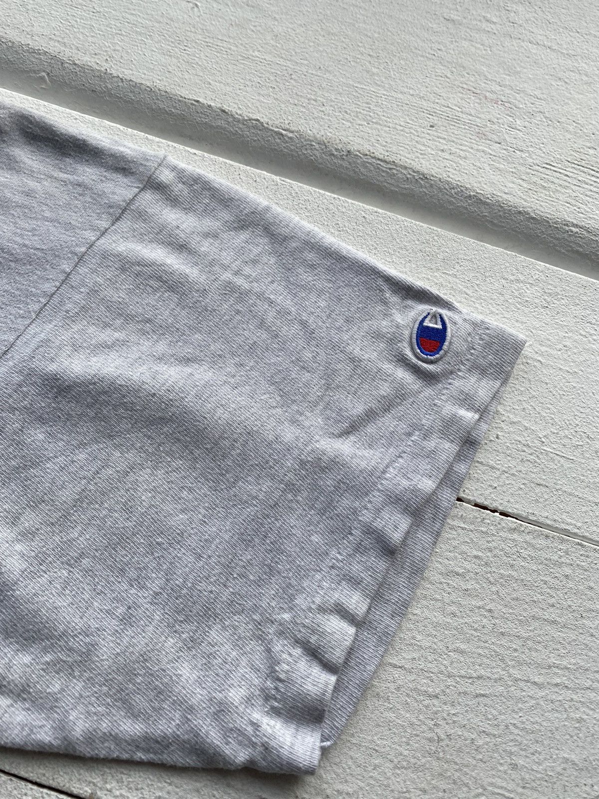 Champion × Vintage 1980s CHAMPION GREY T SHIRT USA SINGLE STITCH RARE MENS LARG Size US L / EU 52-54 / 3 - 3 Thumbnail
