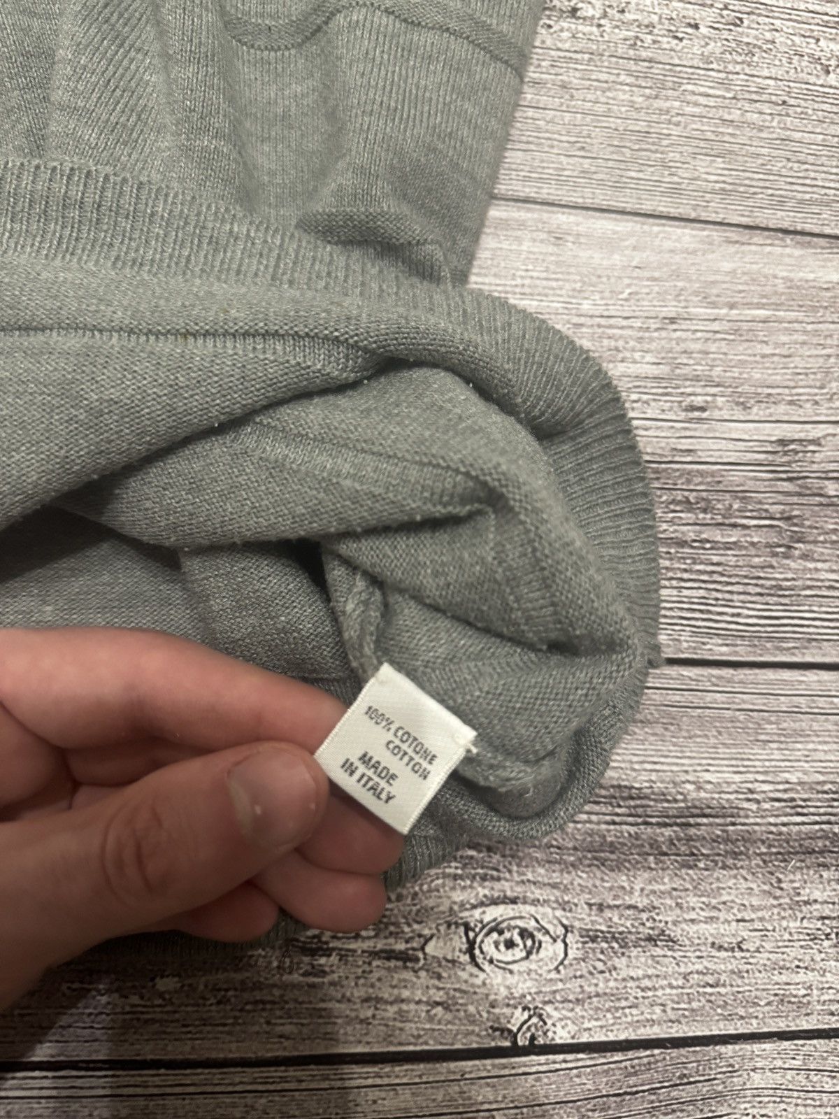 Loro Piana Loro Piana Cotton Knit Sweater Green Size 48 Size US M / EU 48-50 / 2 - 8 Thumbnail
