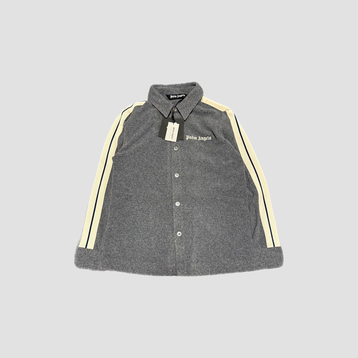 Palm Angels Palm Angels Wool Track Overshirt Size US M / EU 48-50 / 2 - 11 Thumbnail