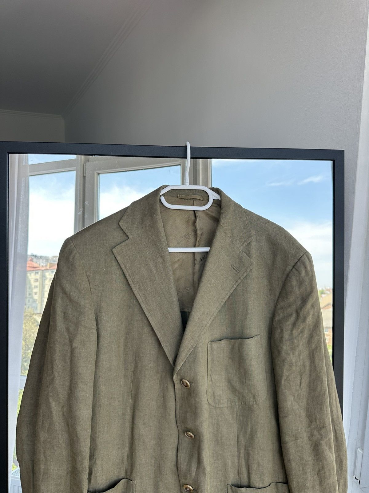 Belvest Vintage Belvest Linen Blazer Jacket Size US M / EU 48-50 / 2 - 2 Thumbnail
