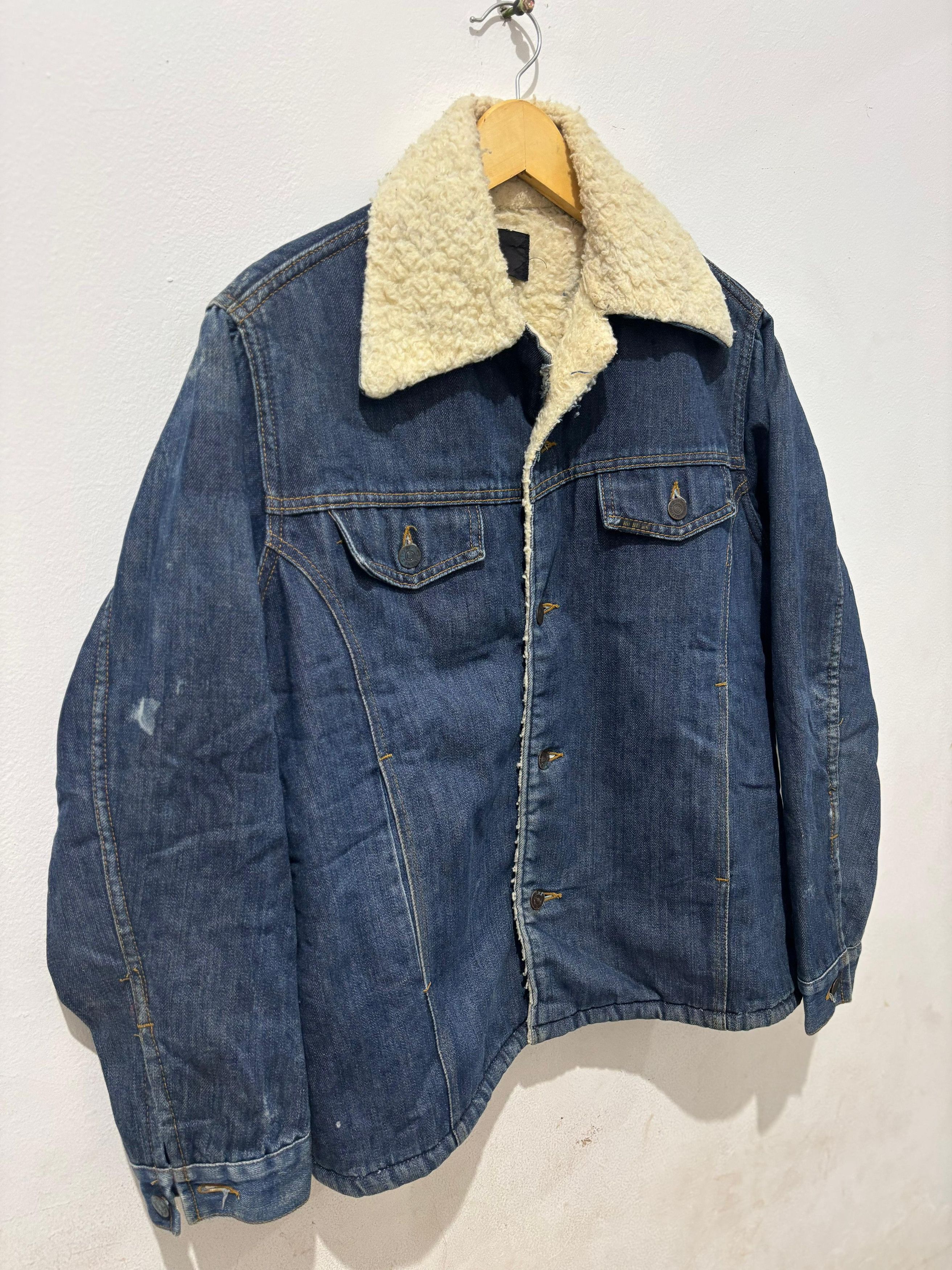 Vintage Vintage 60s Roebucks rare sherpa denim jacket usa Size US M / EU 48-50 / 2 - 3 Thumbnail