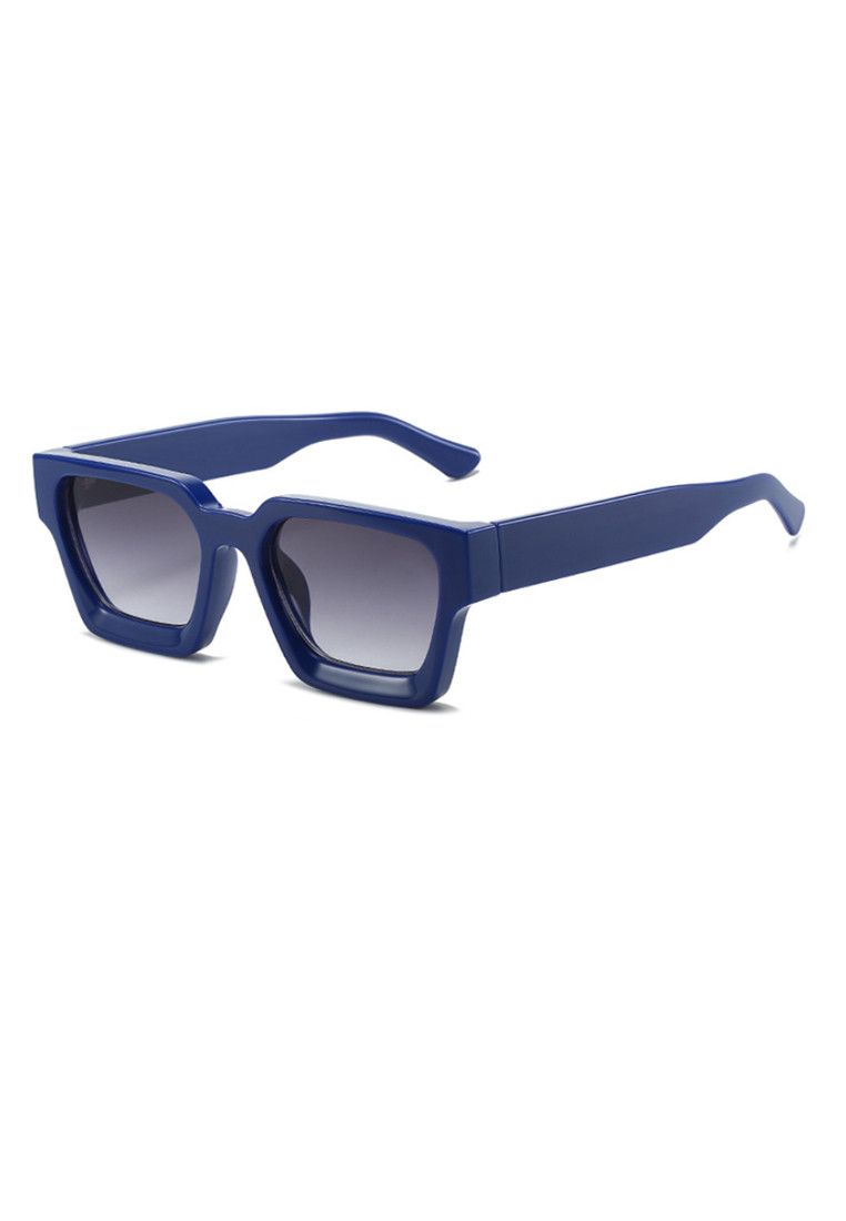 Other Square Blue Frame Grey Lens Polarized Sunglasses UV 400 Size ONE SIZE - 1 Thumbnail