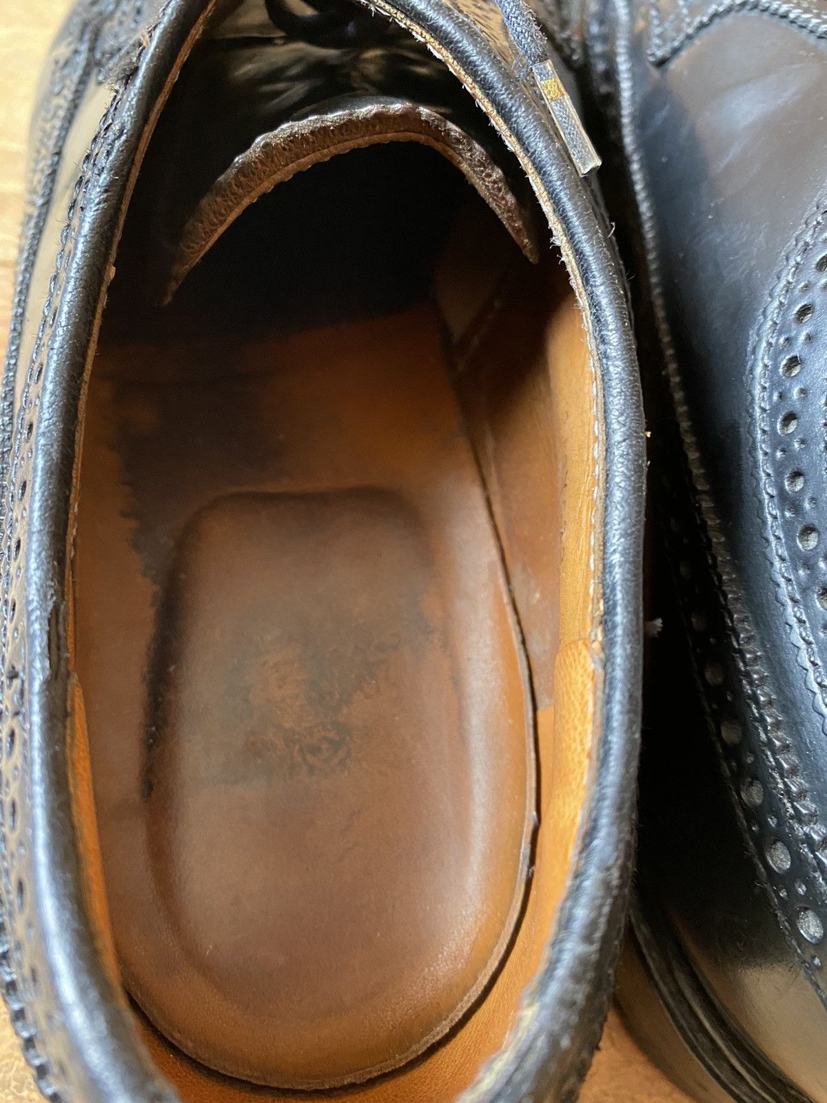 Alden Alden shell cordovan black leather oxford shoes sz 8E Size US 8 / EU 41 - 12 Thumbnail