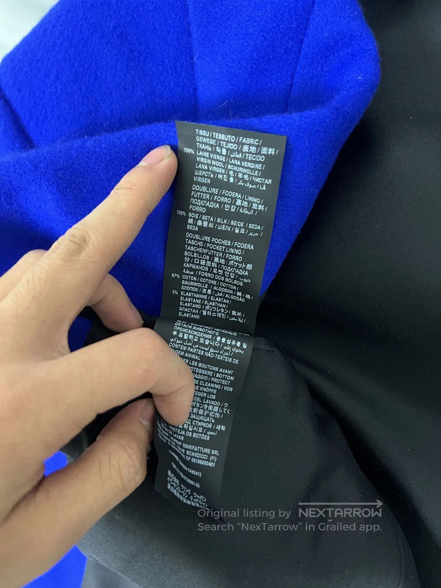 Saint Laurent Paris Saint Laurent 21FW Klein Blue Blazer. Size US L / EU 52-54 / 3 - 4 Thumbnail