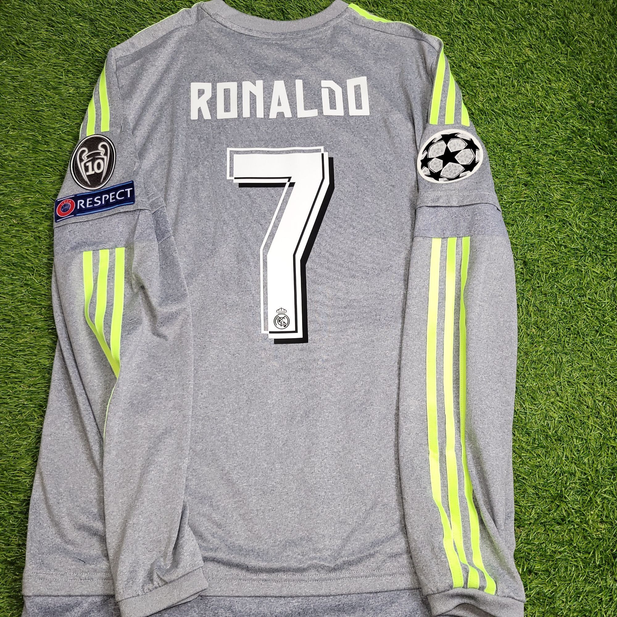 Ronaldo Real Madrid 2015 2016 Away Long Sleeve Soccer Jersey