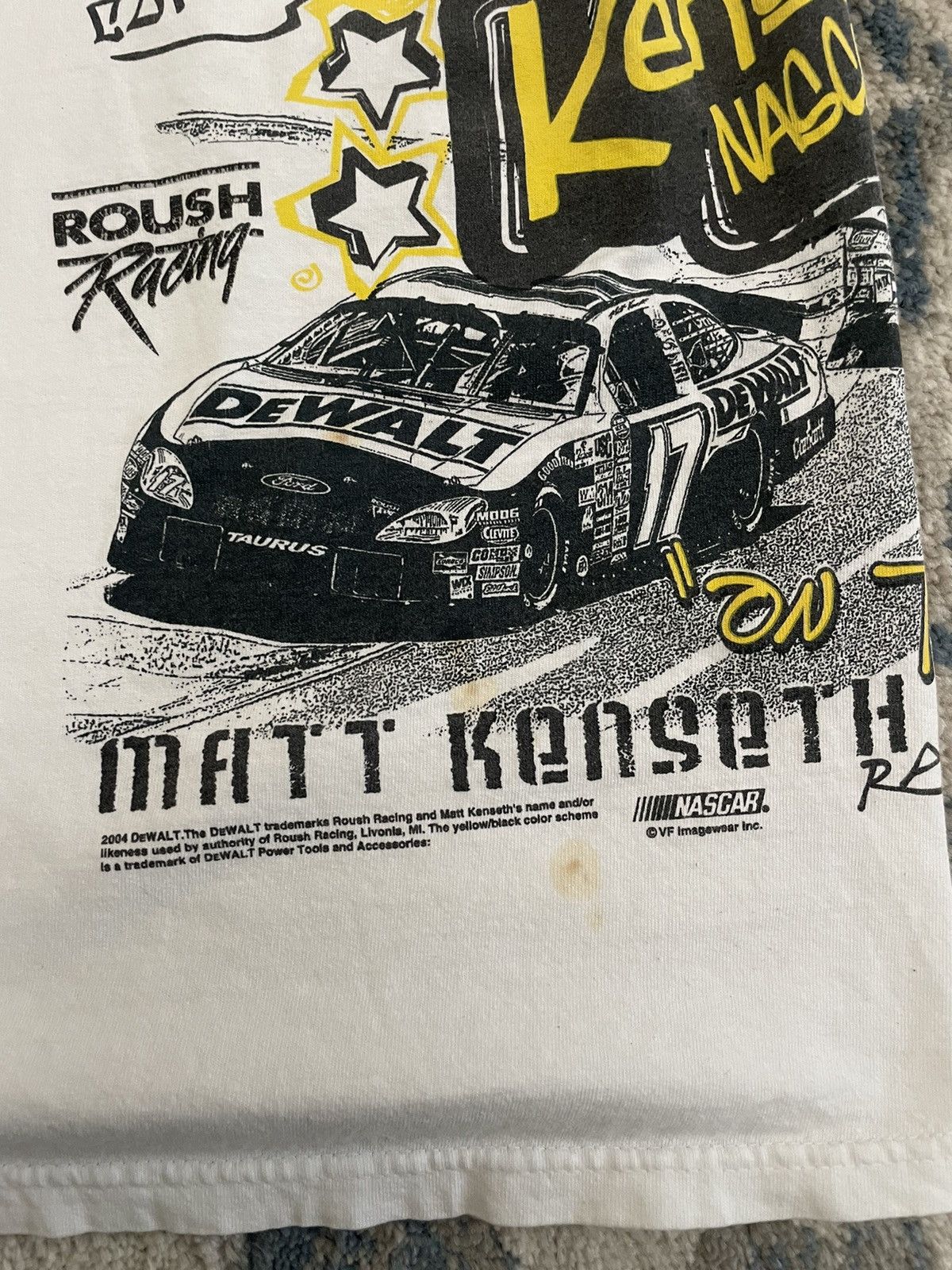 Vintage Vintage Y2K NASCAR Graphic Tee Racing Unsoundrags Hanes Moto Size US L / EU 52-54 / 3 - 4 Thumbnail