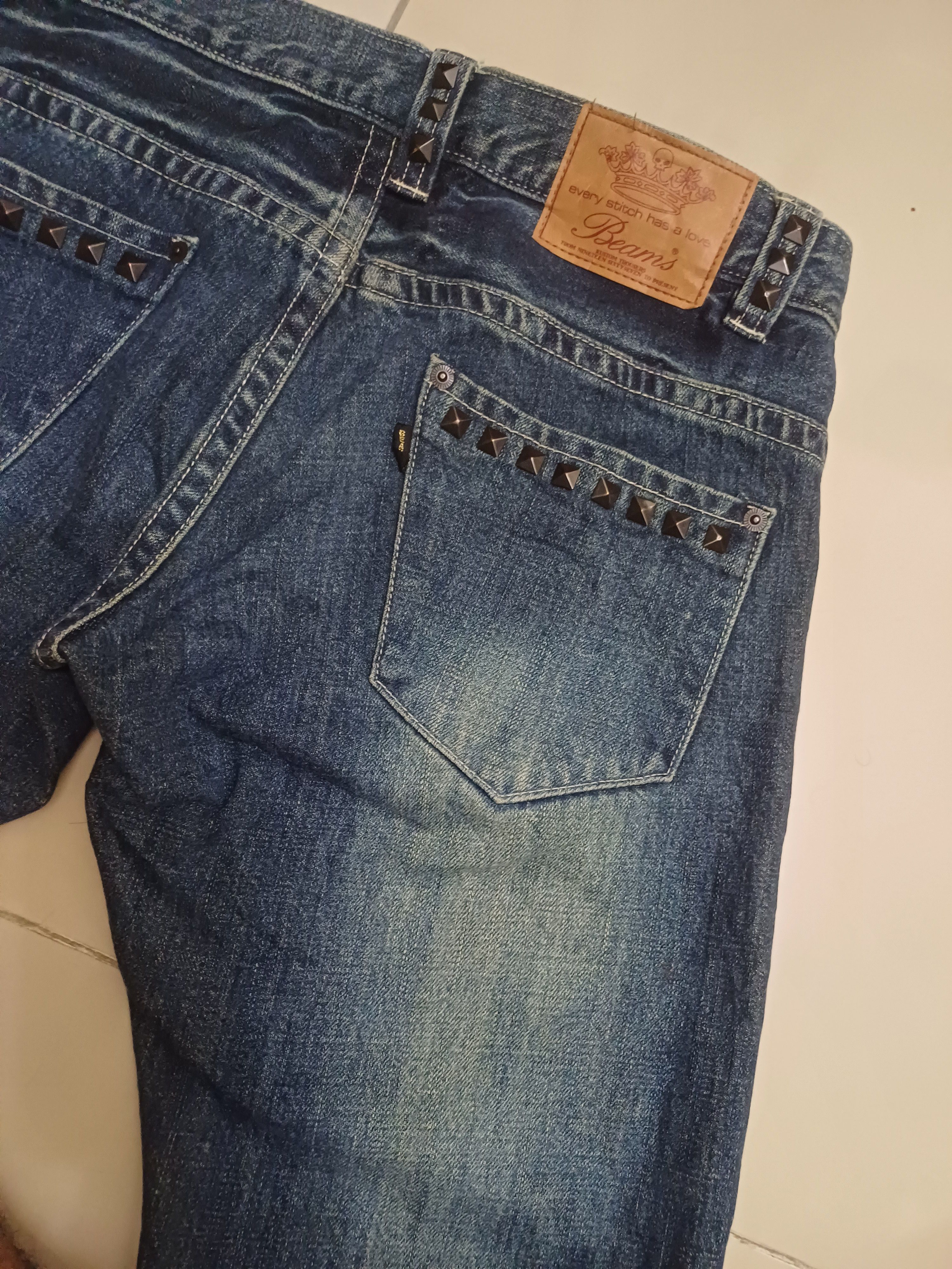 Other Studed design jeans 🔥 BEAMS 🔥 low rise Size US 32 / EU 48 - 15 Thumbnail