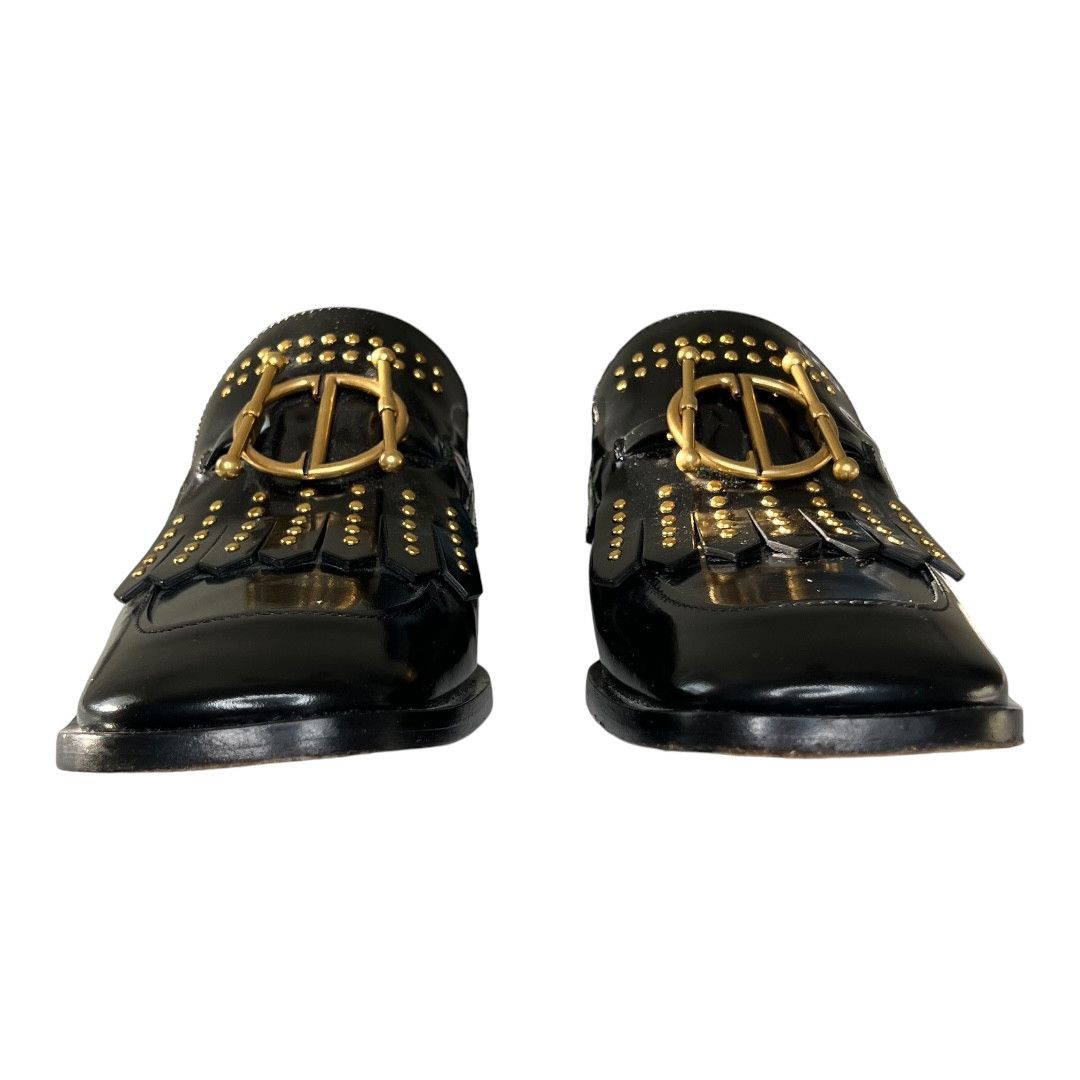 Dior Dior Studded Patent Leather Loafers Size US 9.5 / IT 39.5 - 3 Thumbnail