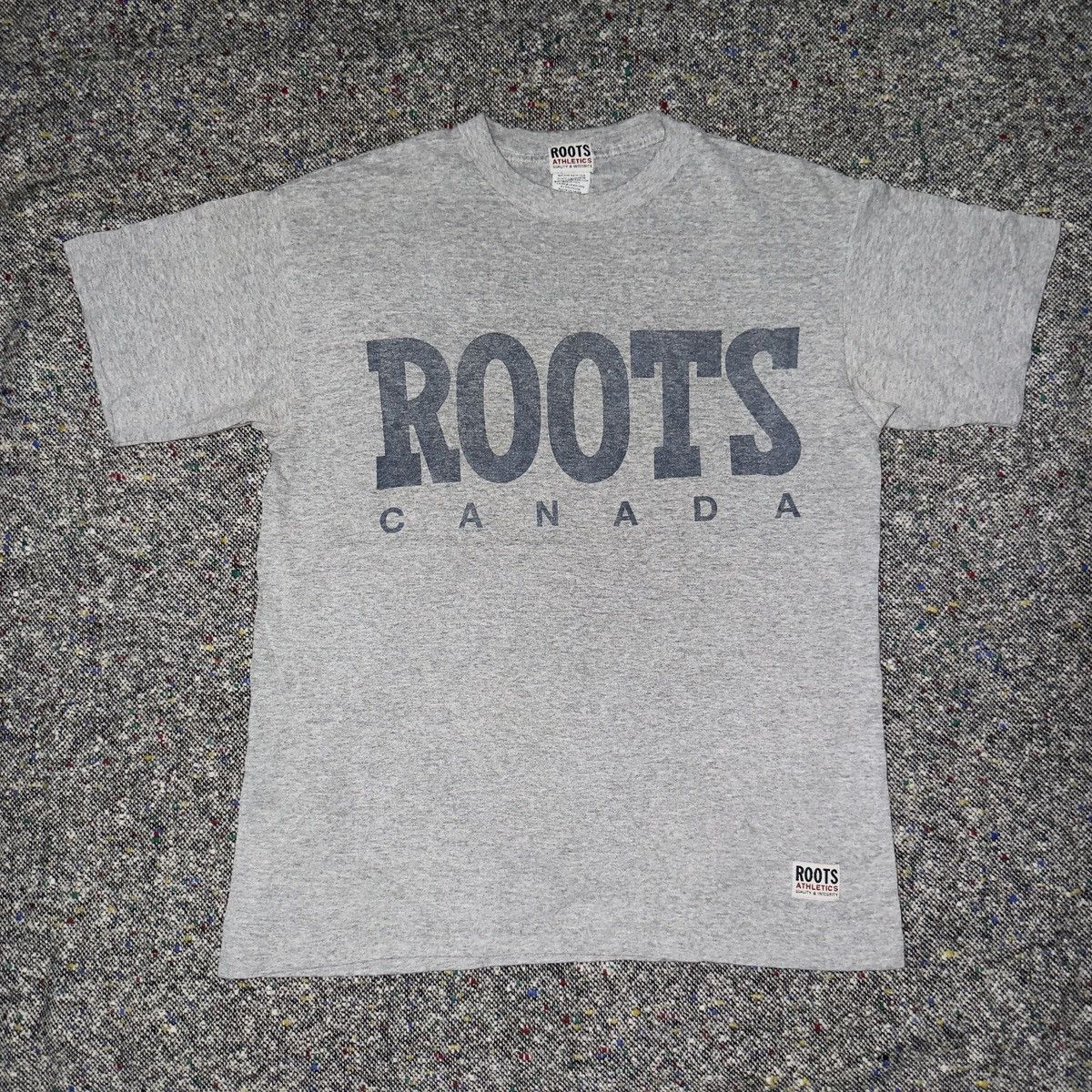Roots Vintage 90s Roots Canada Big Logo T Shirt Single Stitch Size US L / EU 52-54 / 3 - 1 Thumbnail