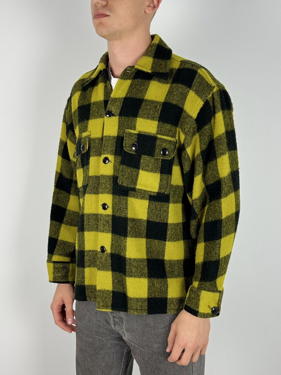 Vintage 50-60’s Vintage Humphrey Regent Wool Chest Pockets Overshirt Size US M / EU 48-50 / 2 - 2 Thumbnail