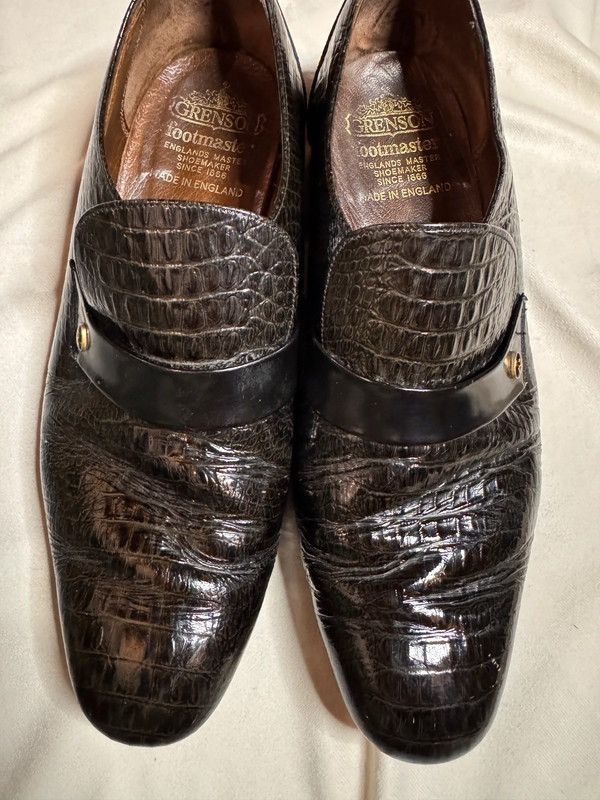 Grenson × Vintage Vintage Grenson Footmaster loafers made in England in 1990s Size US 10.5 / EU 43-44 - 6 Thumbnail