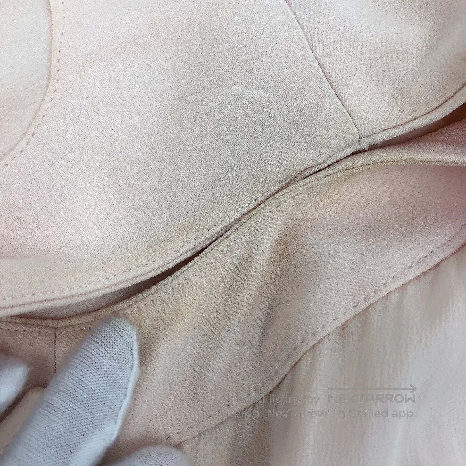 Alexander McQueen ALEXANDER MCQUEEN Light Pink Round Neck Sleeveless Irregul Size XS / US 0-2 / IT 36-38 - 7 Thumbnail