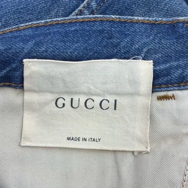 Gucci Gucci denim jeans with an embroidered tiger and flower patch Size US 34 / EU 50 - 5 Thumbnail