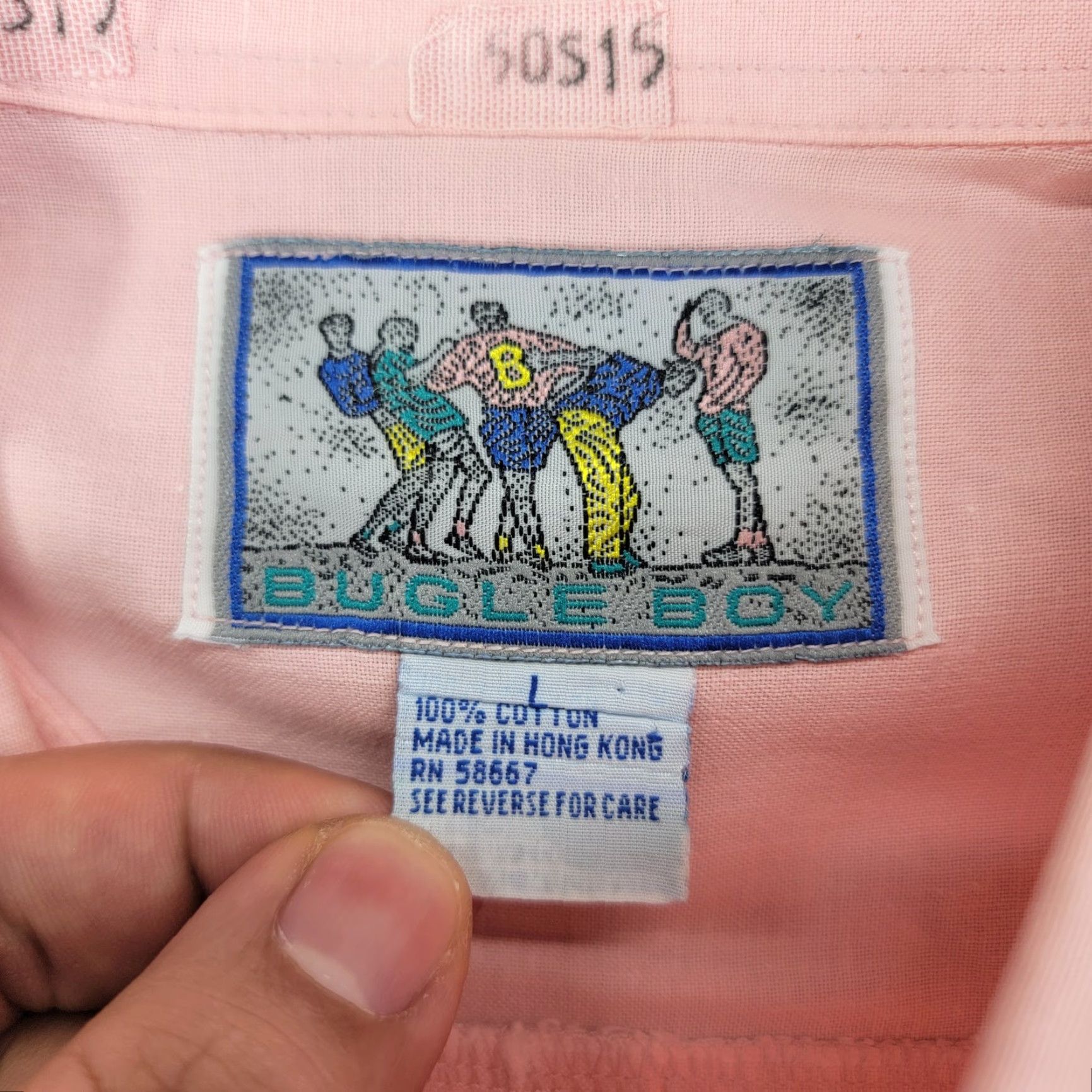 Bugle Boy VINTAGE Bugle Boy Shirt Mens Large Pink Short Sleeve Button Front Off Duty 90s Size US L / EU 52-54 / 3 - 3 Thumbnail