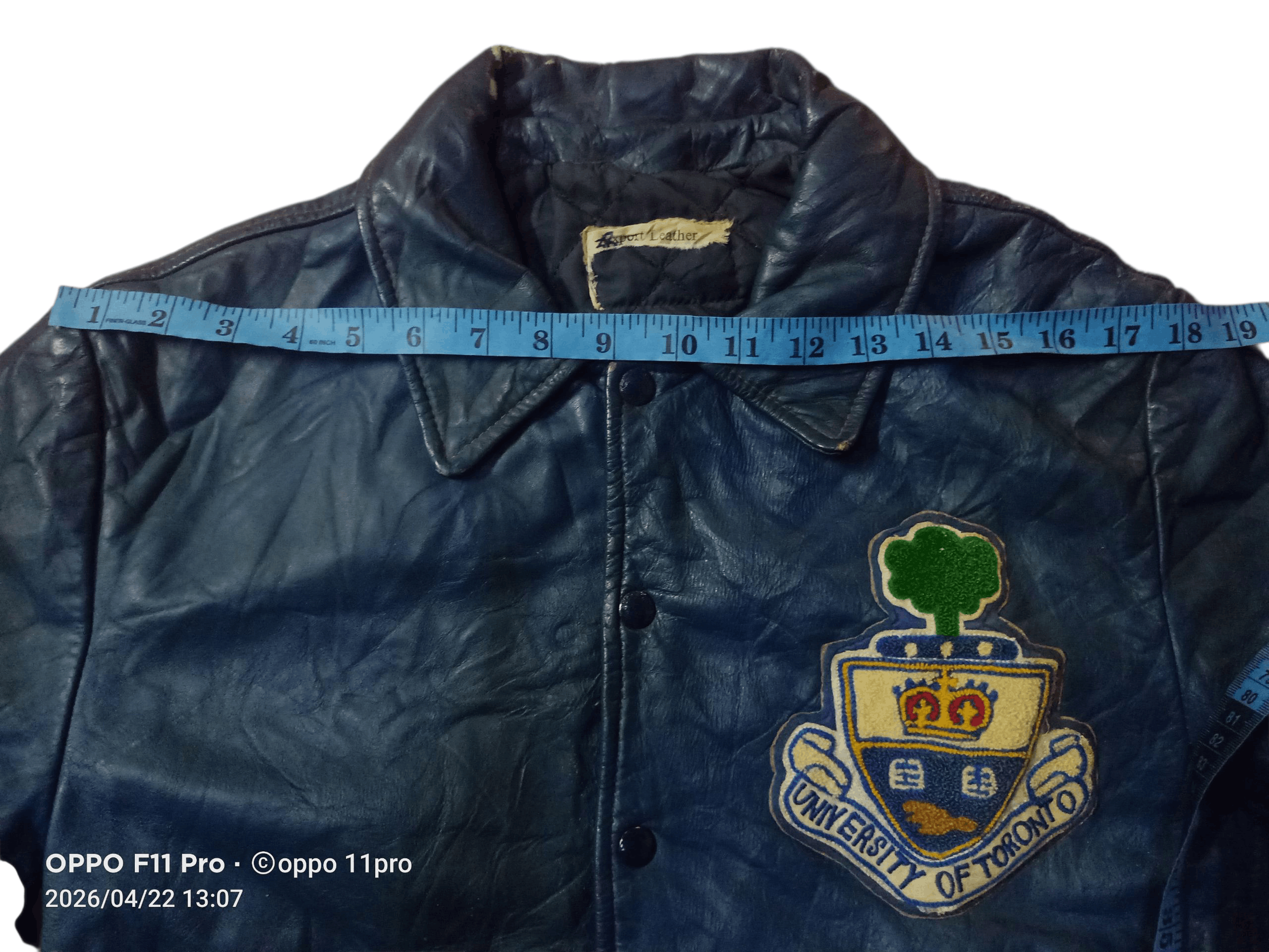Genuine Leather 💥Vintage 60S Universiti Of Toronto Leathers EmbroideryMen💥 Size US M / EU 48-50 / 2 - 14 Thumbnail