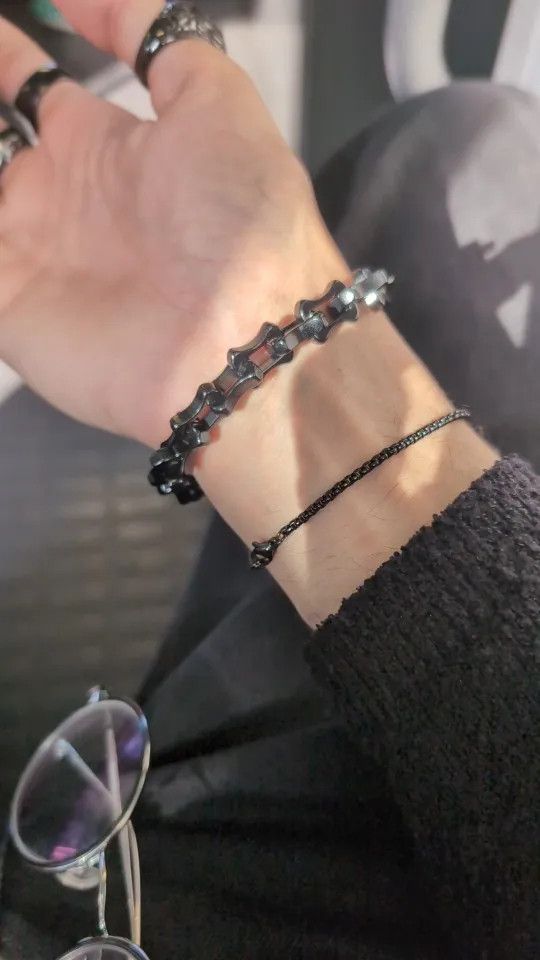 Other Keel Chain Link Bracelet Stainless Steel Punk Gift For Him Size ONE SIZE - 5 Thumbnail
