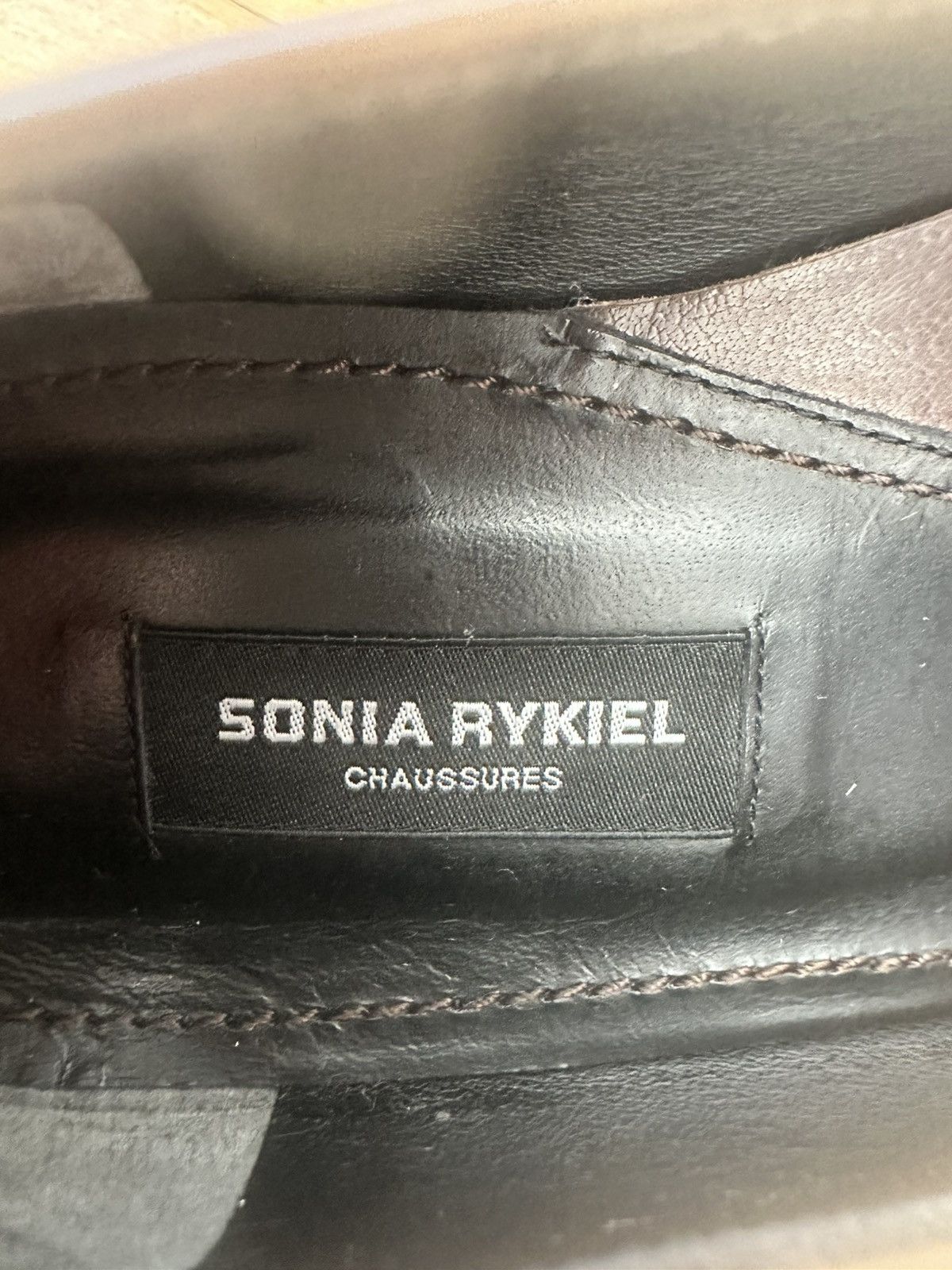 Sonia Rykiel Vintage Sonia Rykiel Dark Brown Leather Square-Toe Pumps Size US 6.5 / IT 36.5 - 7 Thumbnail