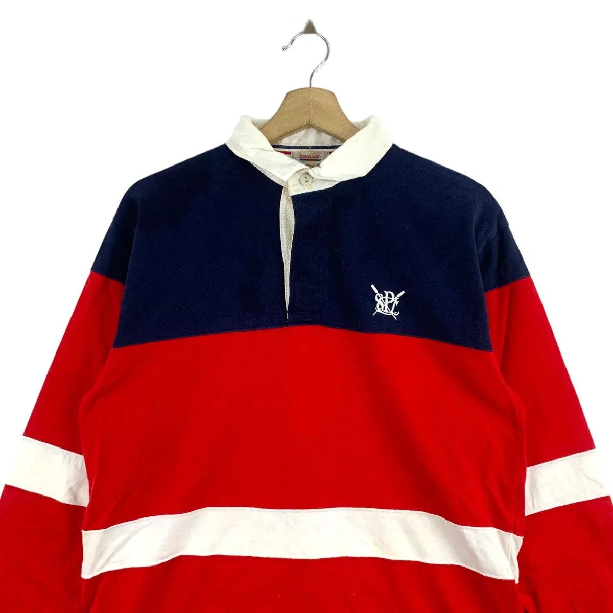 Vintage Vintage 90’ PORTLAND YACHTING CLUB Rugby Polo Tee Shirt Top Size US M / EU 48-50 / 2 - 2 Thumbnail