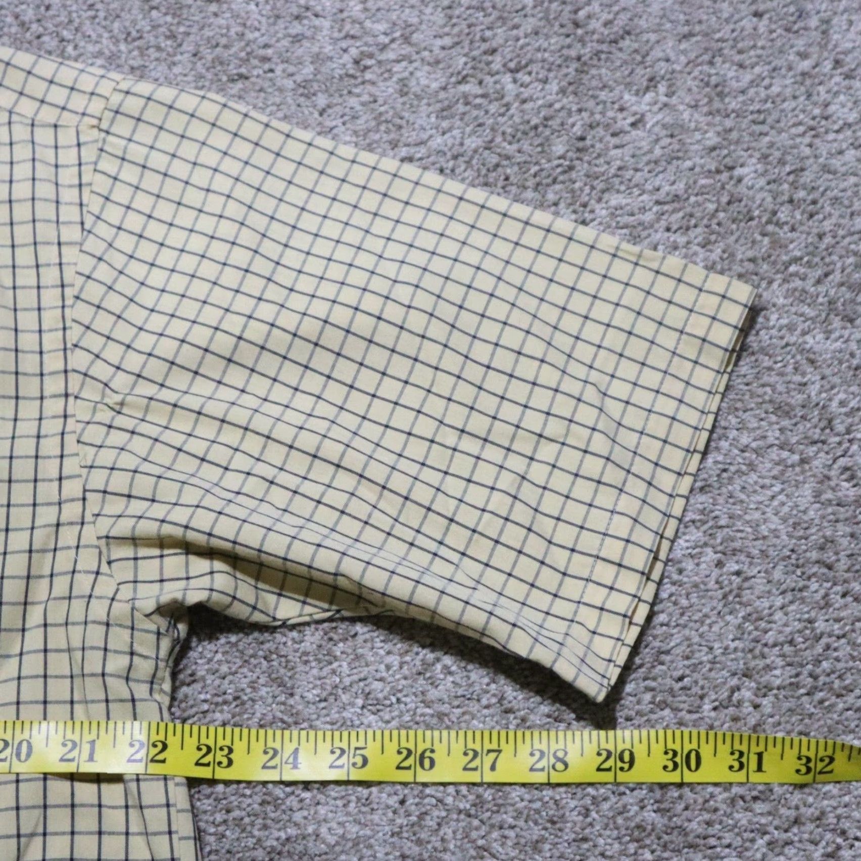 Van Heusen VAN HEUSEN Shirt Plaid Button-Down Long Sleeve Mens Size 15.5 M Medium Brown Size US M / EU 48-50 / 2 - 5 Thumbnail