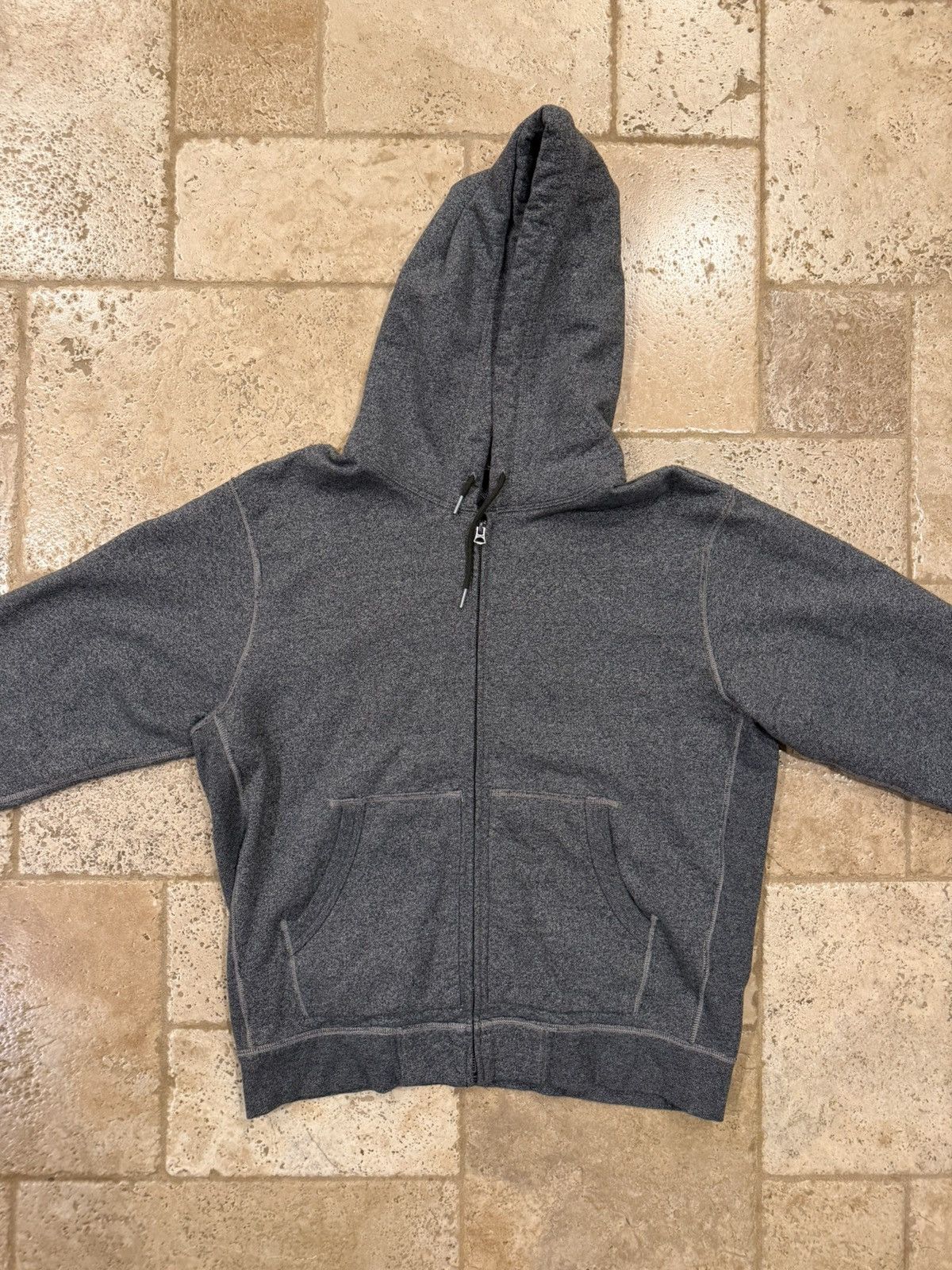 RRL Ralph Lauren RRL Ralph Lauren Gray French Terry Zip Up Hoodie Size US XL / EU 56 / 4 - 6 Thumbnail