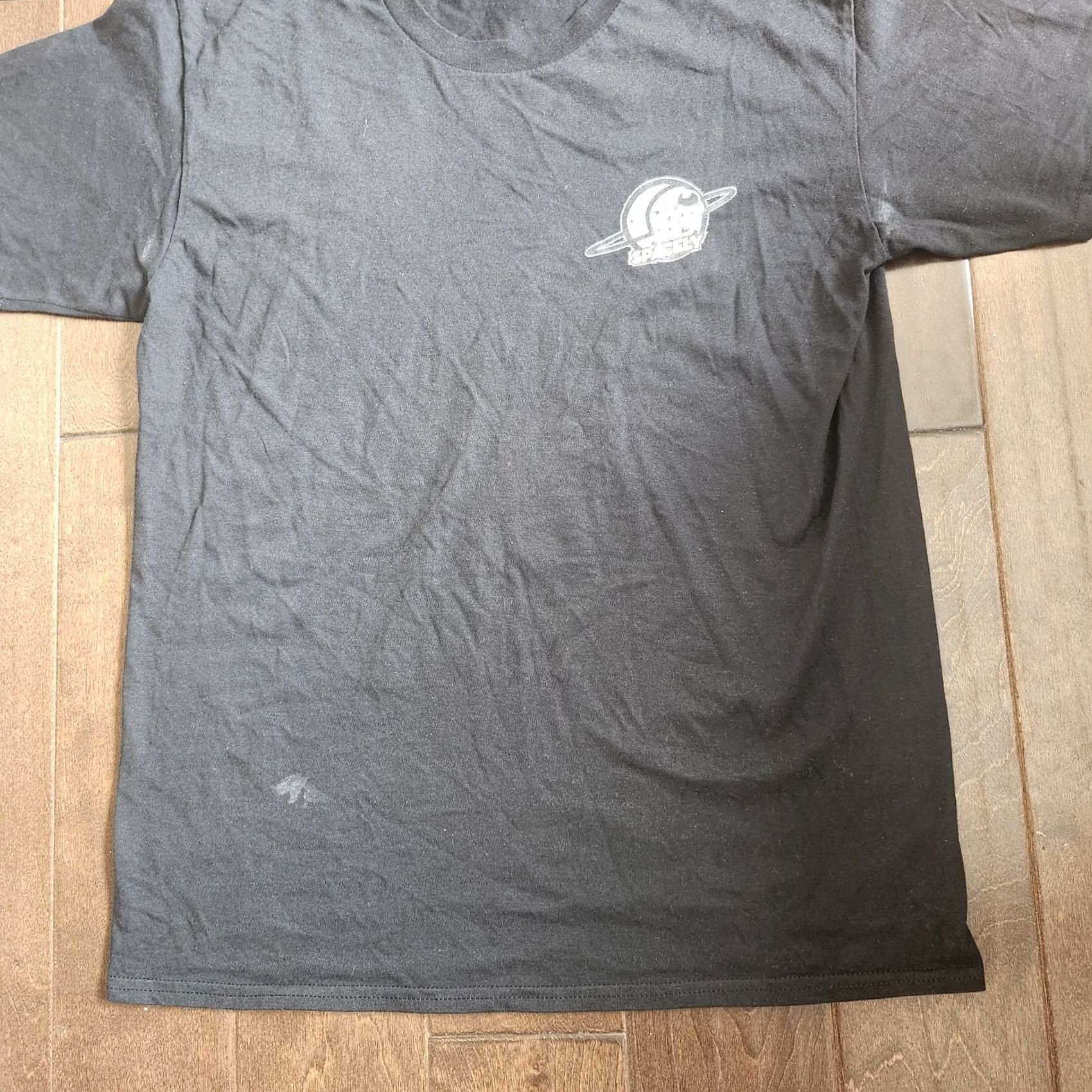 Vintage Spacely Unlimited T-shirt Black Space Short Sleeve L Mens Stains Cleaning Needed Regular Cotton Shirt Size US L / EU 52-54 / 3 - 5 Thumbnail