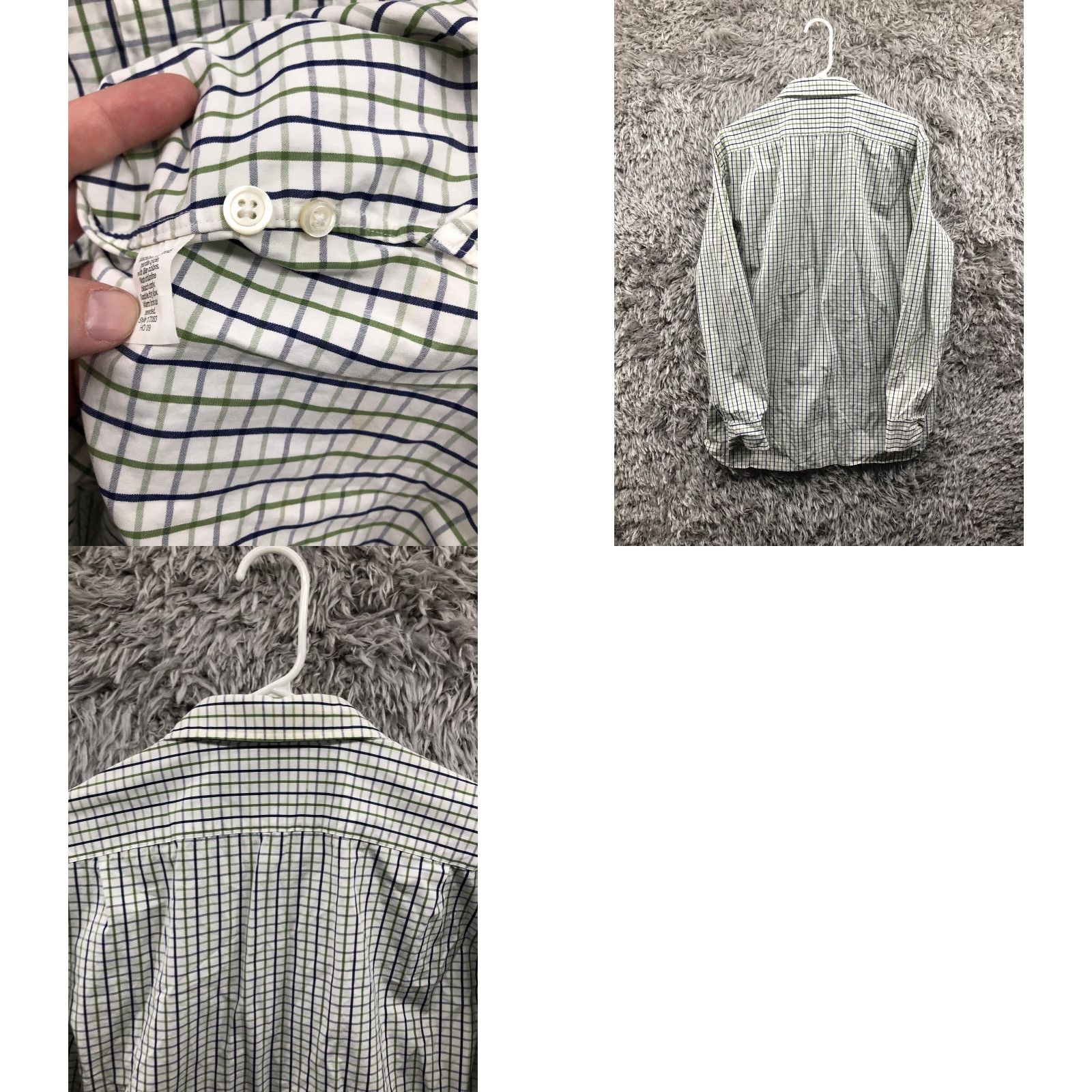 J.Crew J.Crew Shirt L Mens White Striped Long Sleeve Spread Collar Shirt Size US L / EU 52-54 / 3 - 8 Thumbnail