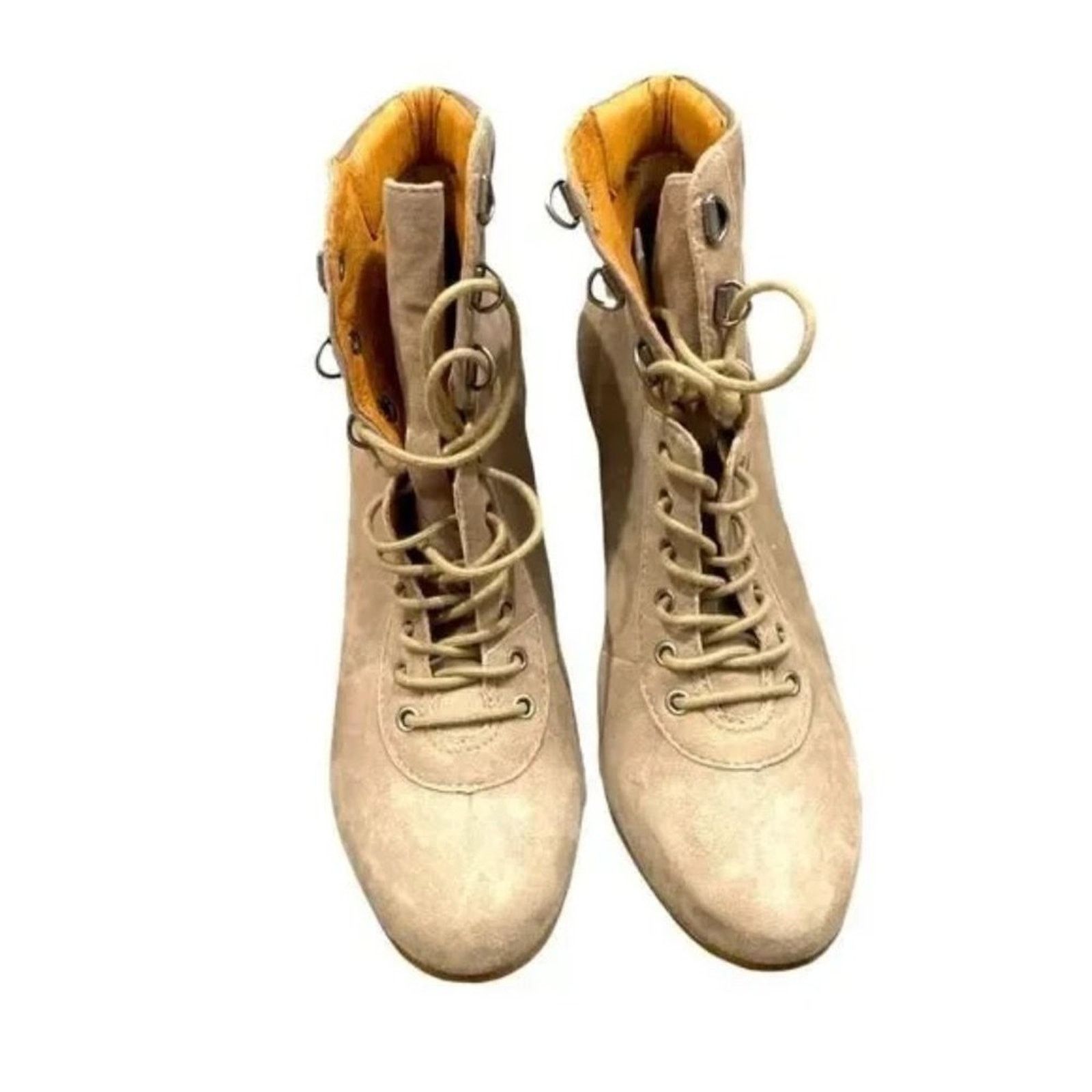 Other POUR LA VICTOIRE Lang Tan Laced Wedge Platform Boots Booties Size US 8.5 / IT 38.5 - 3 Thumbnail