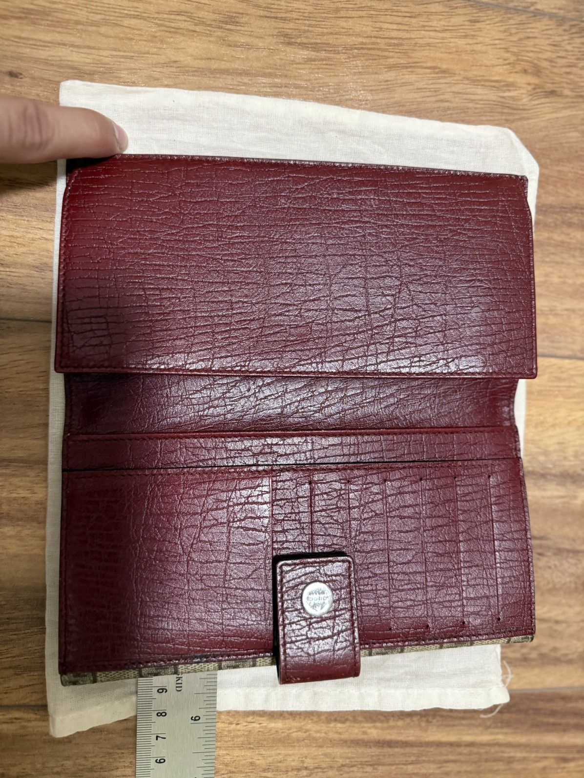 Gucci Gucci Continental Wallet – GG Supreme / Red Leather Size ONE SIZE - 4 Thumbnail