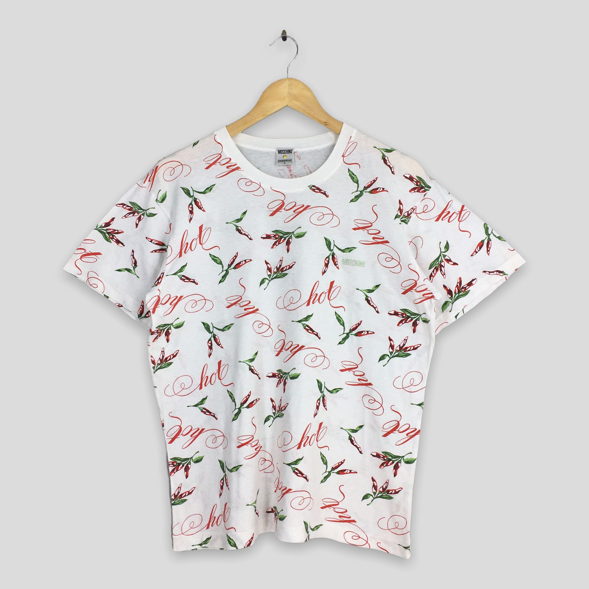 Love Moschino × Moschino Vintage Moschino Jeans Womens White T shirt Large Size L / US 10 / IT 46 - 1 Thumbnail