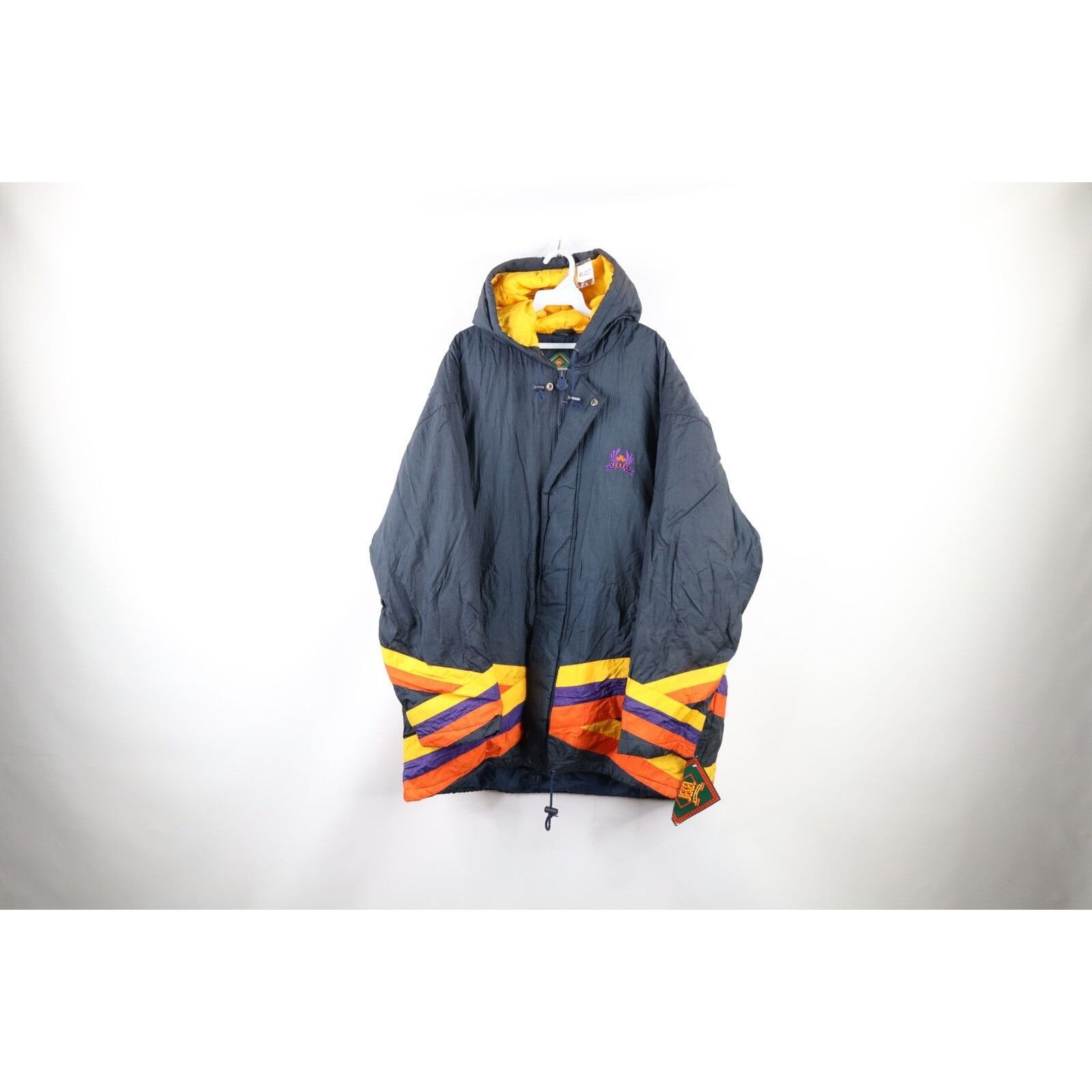 image of Nos Vintage 90's Streetwear Baggy Quilt Lined Parka Jacket, Men's (Size Large)