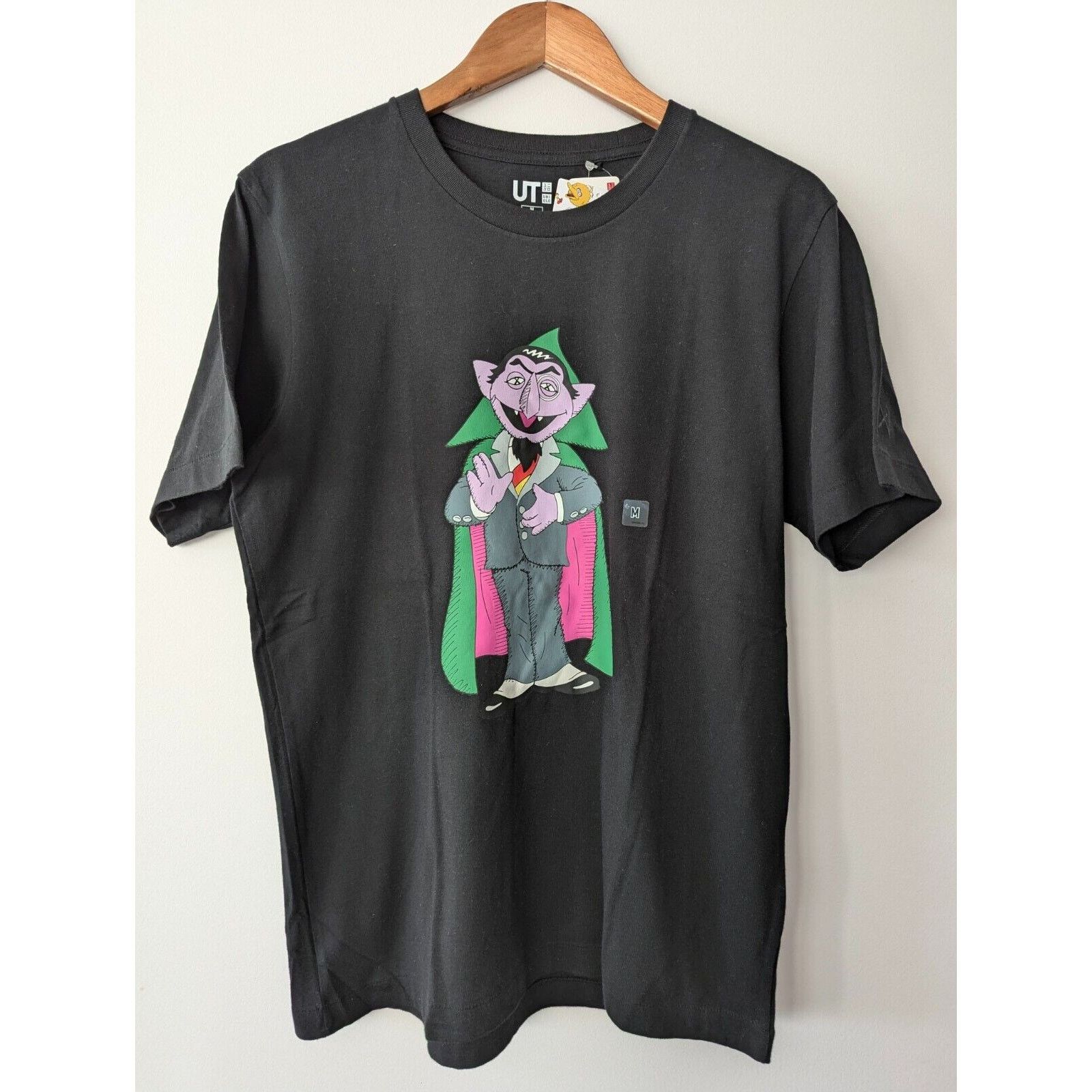 VINTAGE KAWS SESAME STREET COUNT VON COUNT T-SHIRT DEADSTOCK