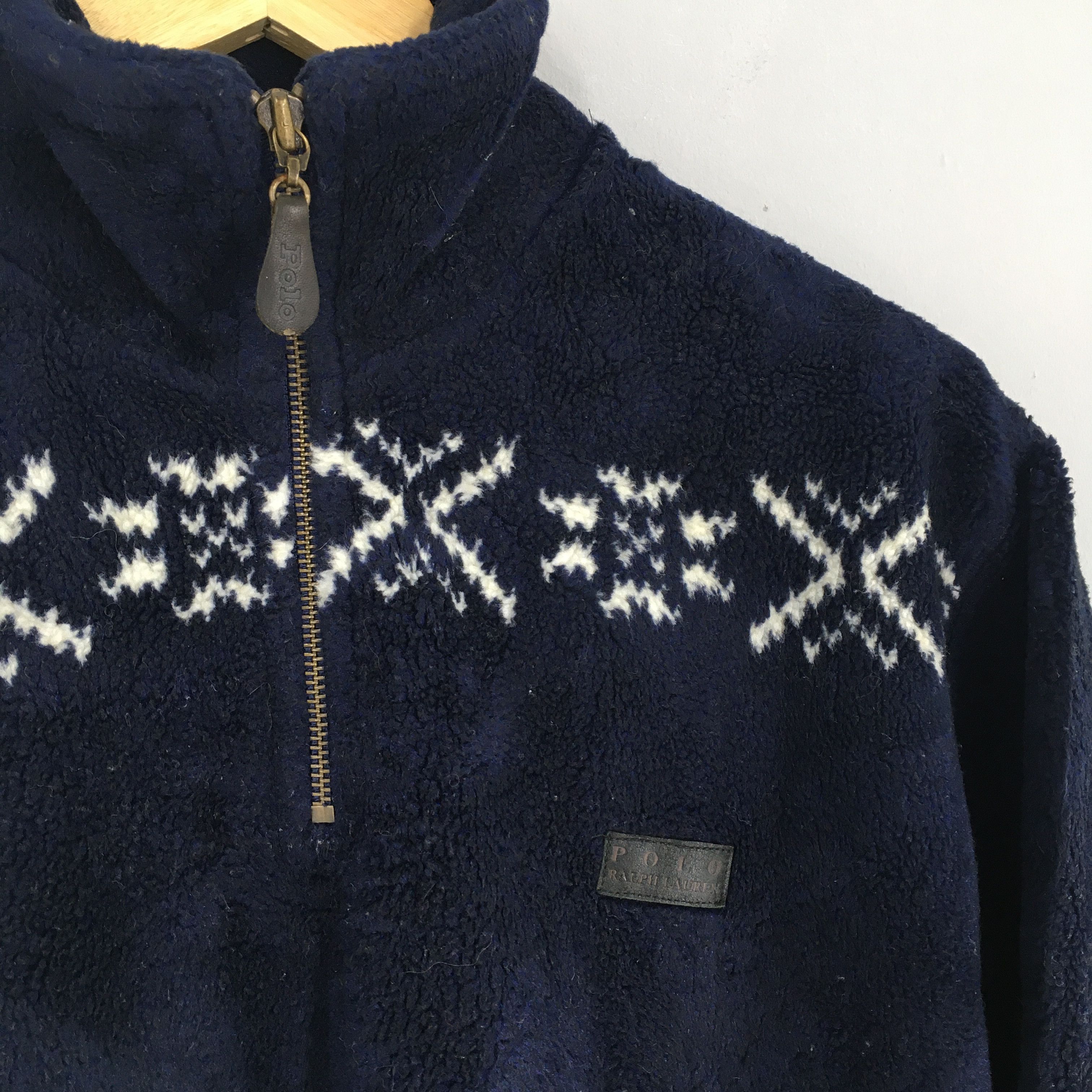 Polo Ralph Lauren × Vintage Vintage Polo Ralph Lauren Fleece Sweatshirt Small Size US S / EU 44-46 / 1 - 4 Thumbnail