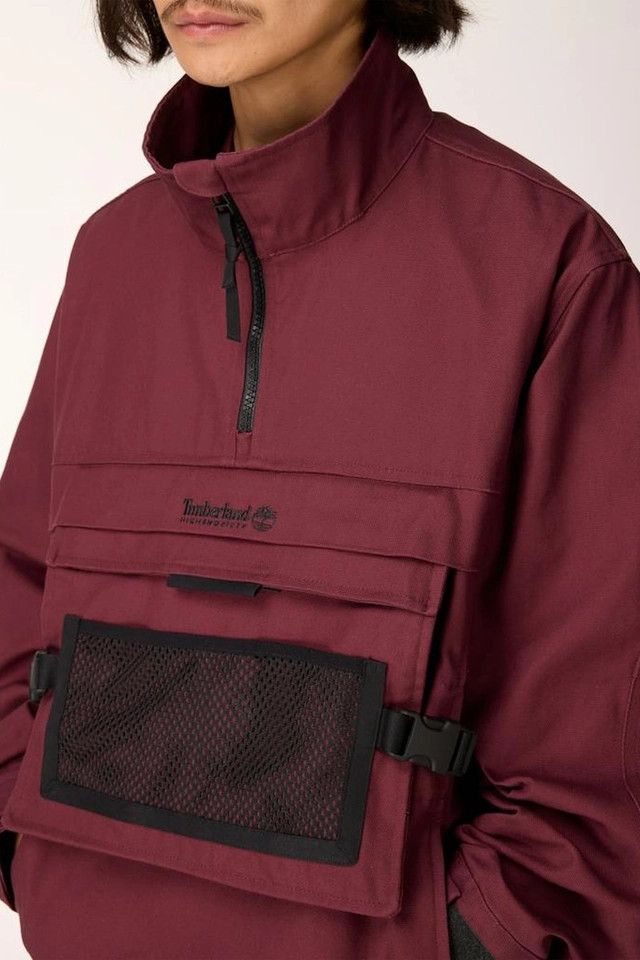 Timberland o1mle0426 Pullover Jacket in Burgundy Size US M / EU 48-50 / 2 - 2 Thumbnail